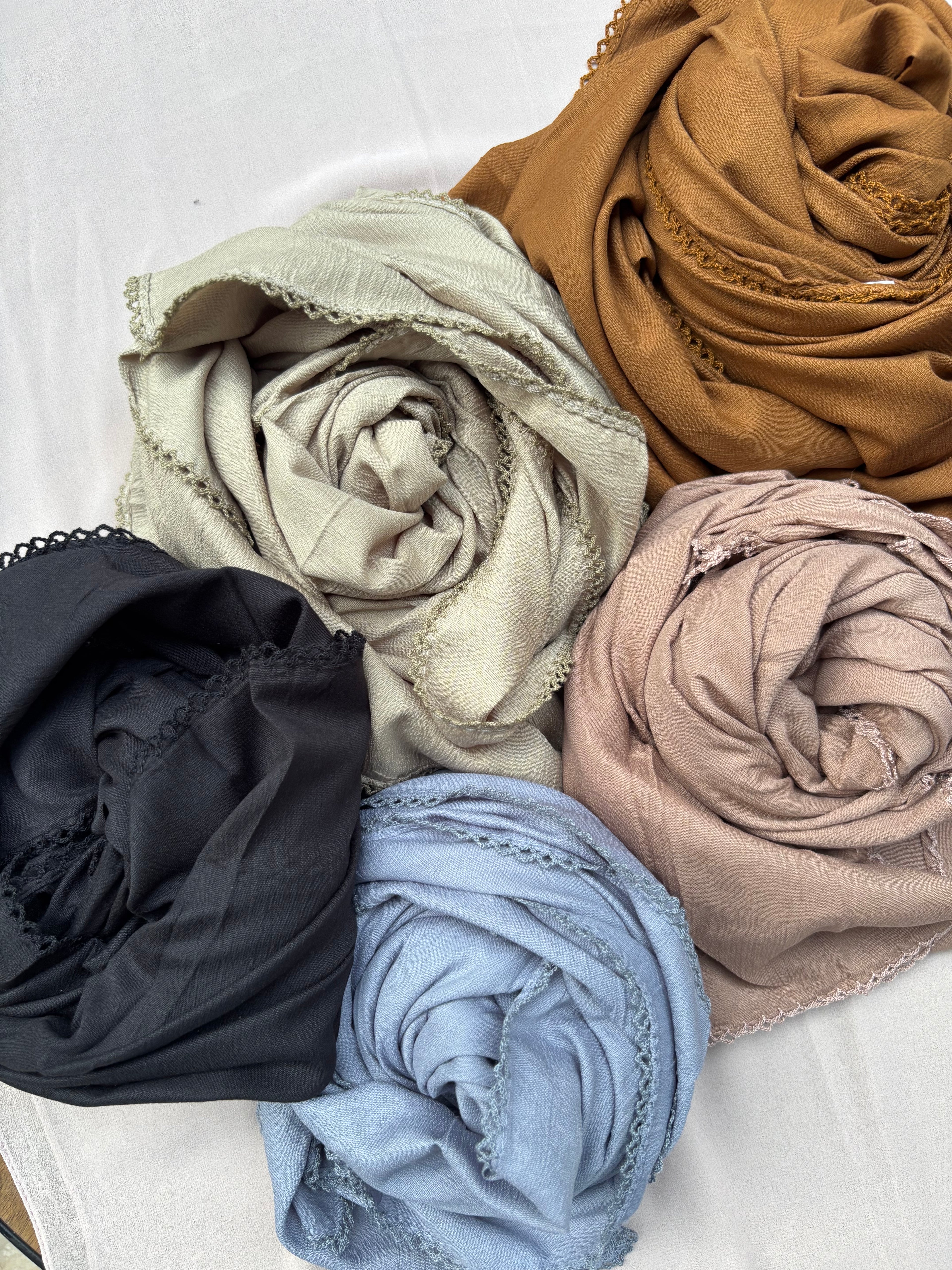 Cotton Hijab With laces