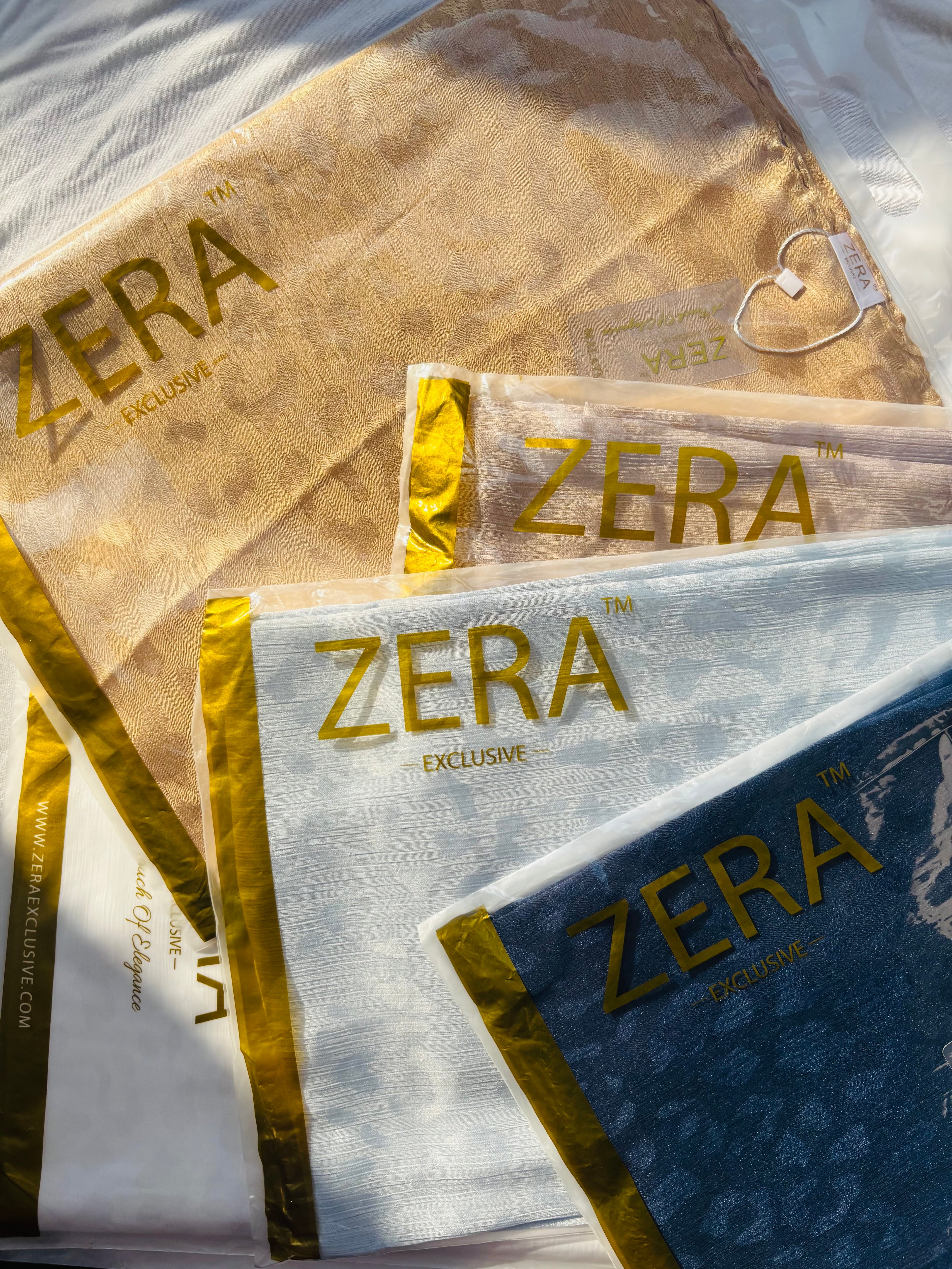Zera Exclusive Self Print Premium Satin Hijabs
