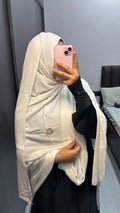 White Pure Cotton Minimal Embroidered Non transparent Dupatta