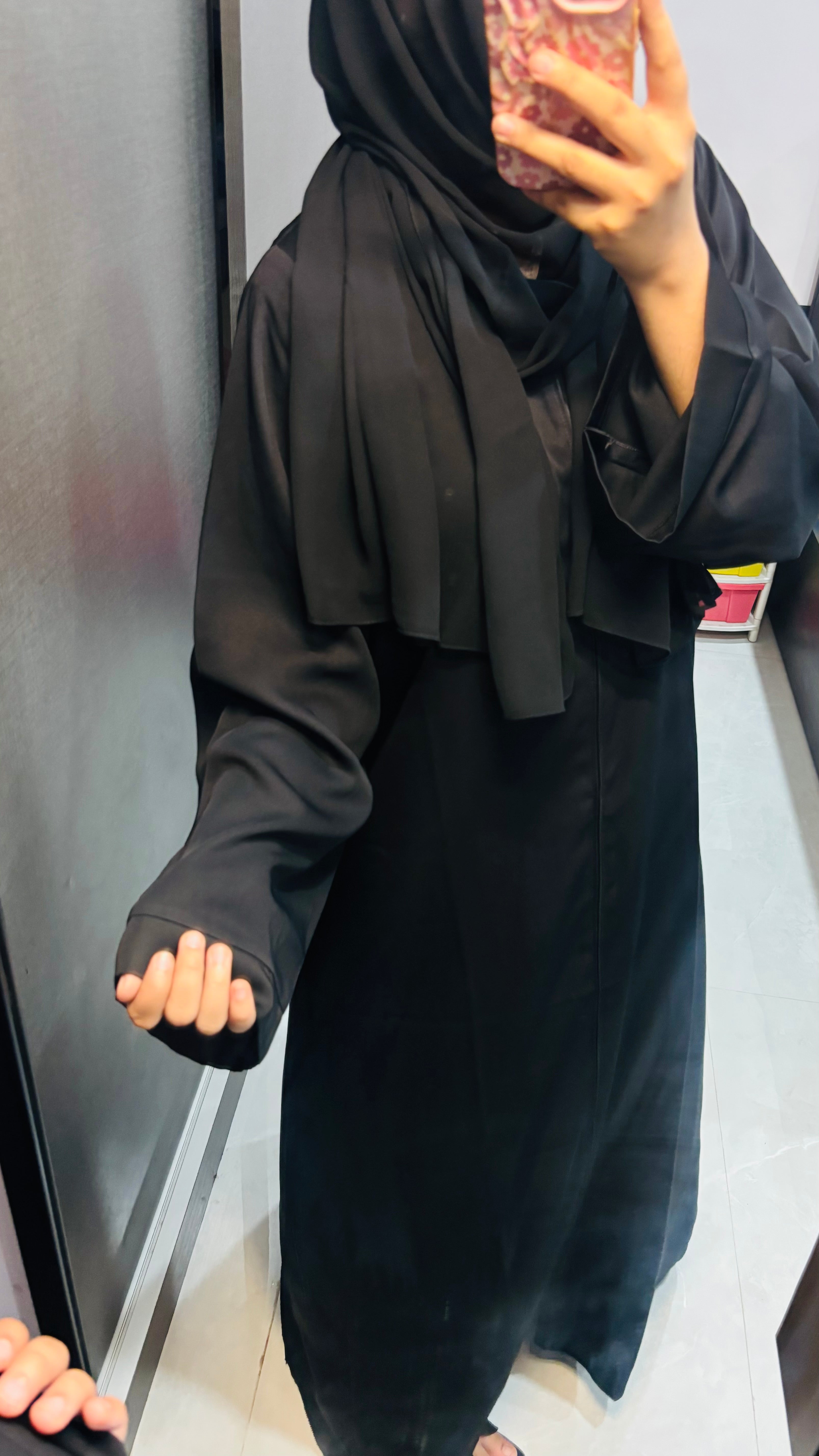 Imported Nida Basic Abaya - Front Closed