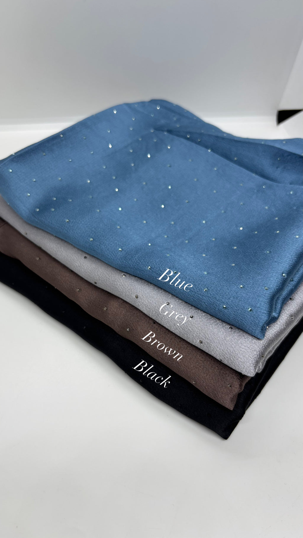 Rhinestone Satin Party Wear Hijabs