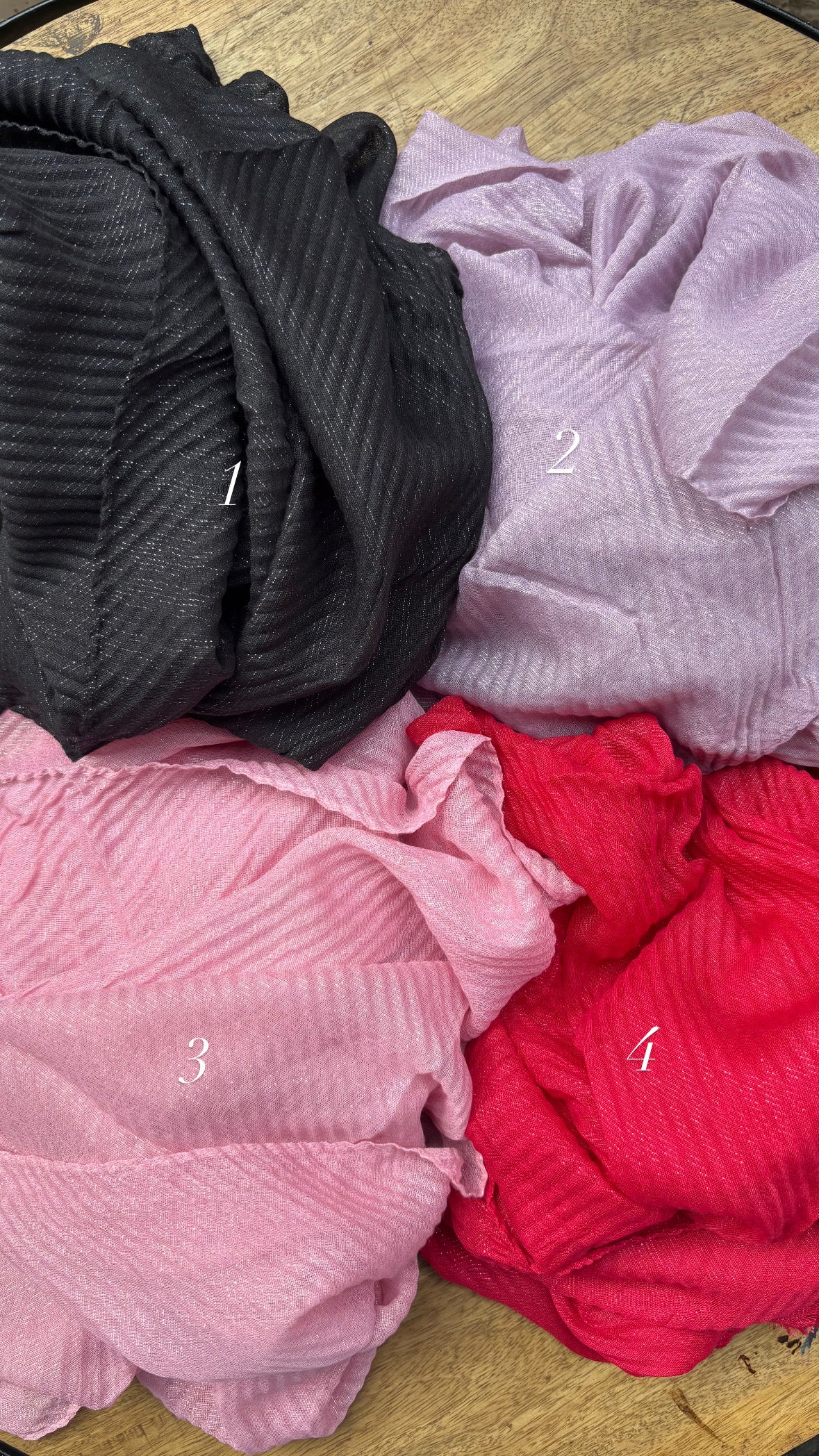 Cotton Crinkle with Shimmer Hijabs