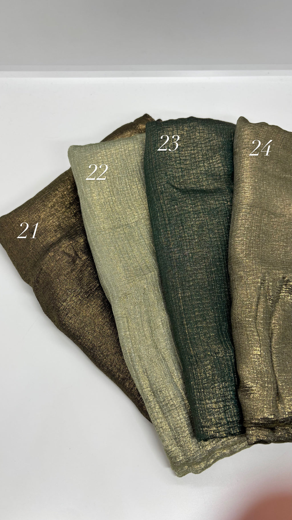 Cotton Shimmer Hijabs - Non Slippery, Premium quality