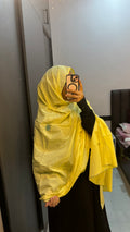 Beautiful Hand Work Yellow colour dupatta