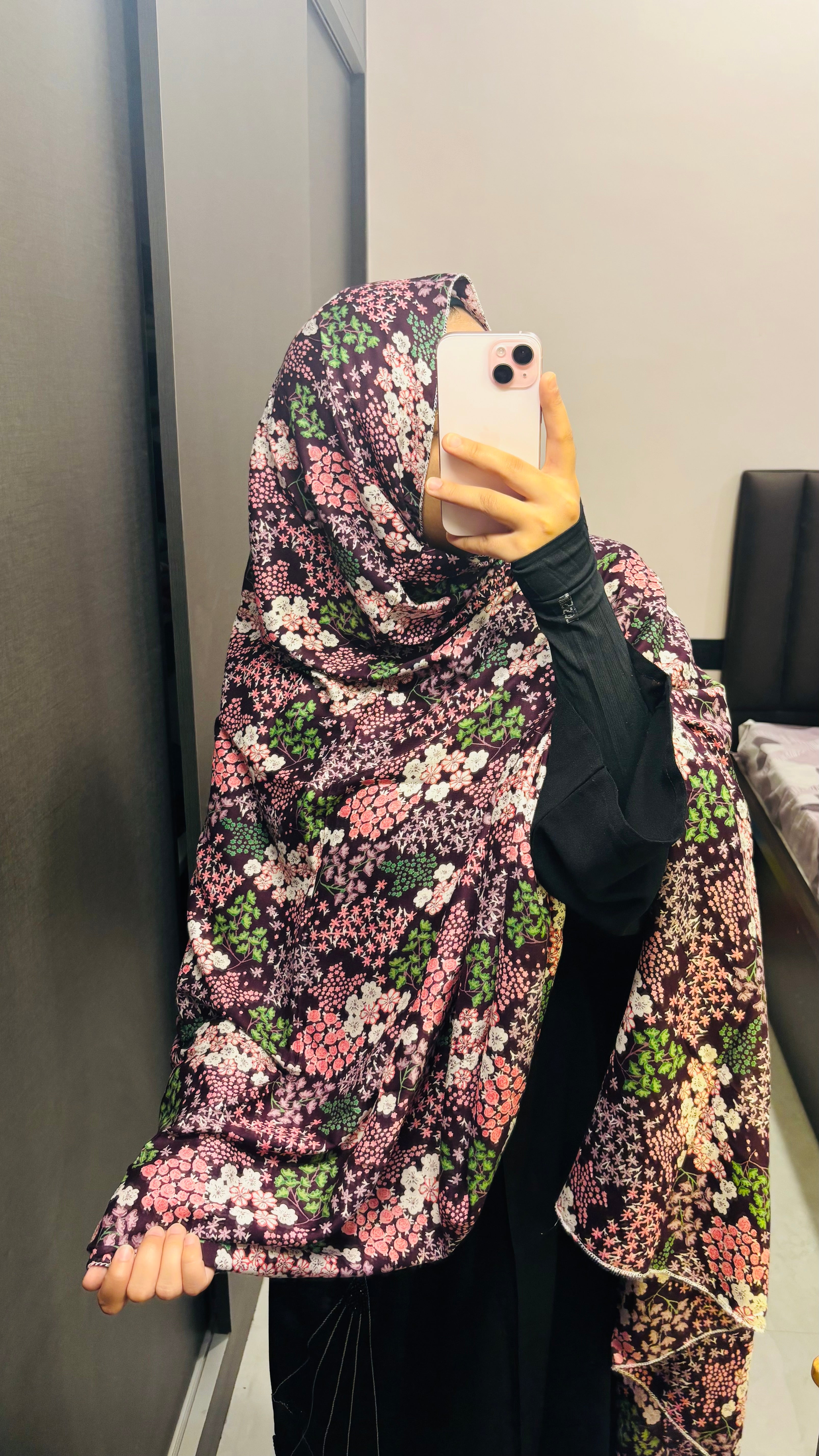 Beautiful Floral Printed Rayon dupatta