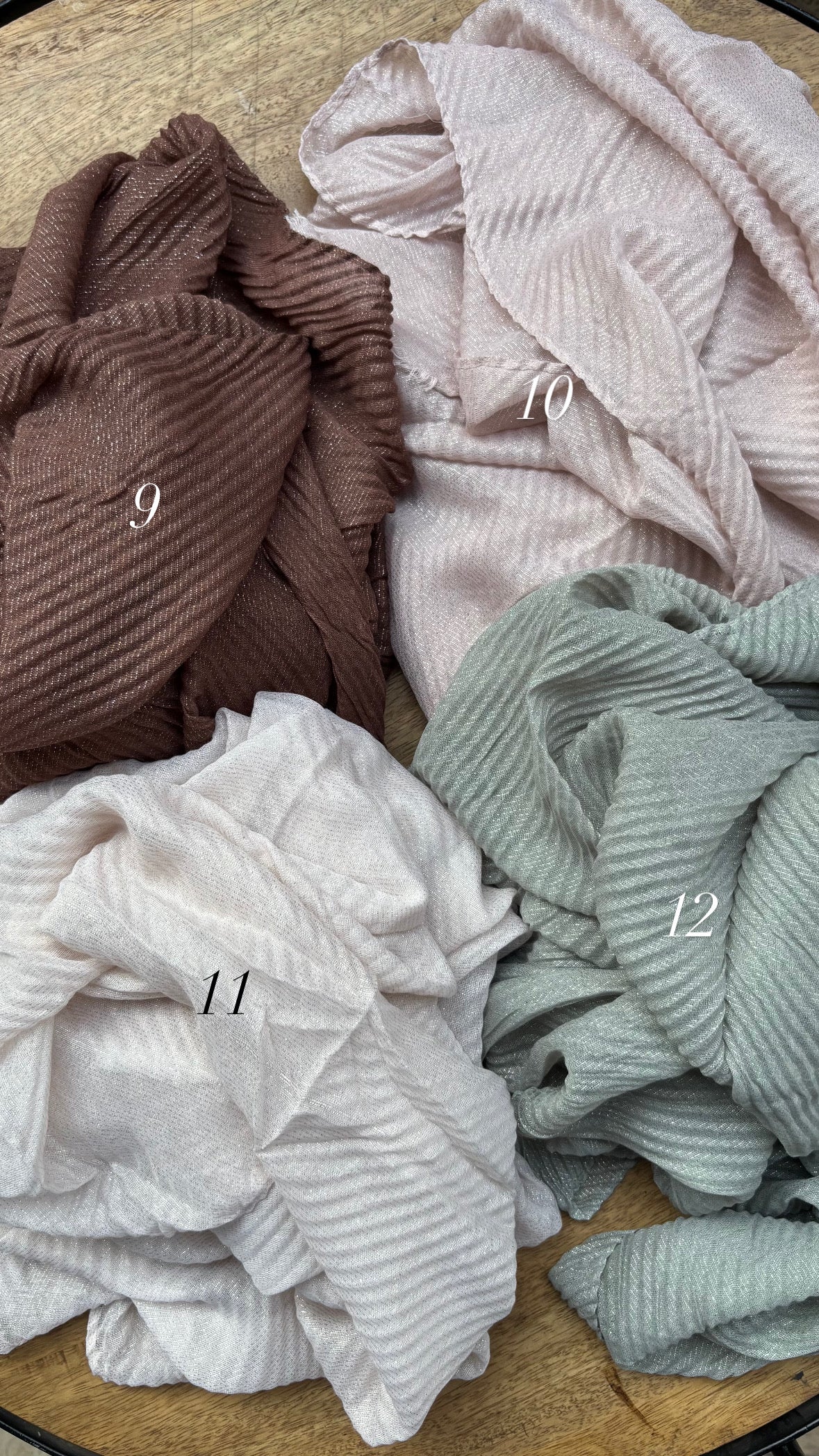 Cotton Crinkle with Shimmer Hijabs