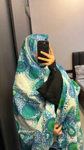 Colourful Blue Pure Cotton Big Size Chadar