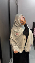 Semi Soft Pashmina Hand Painted Dupatta - Roses