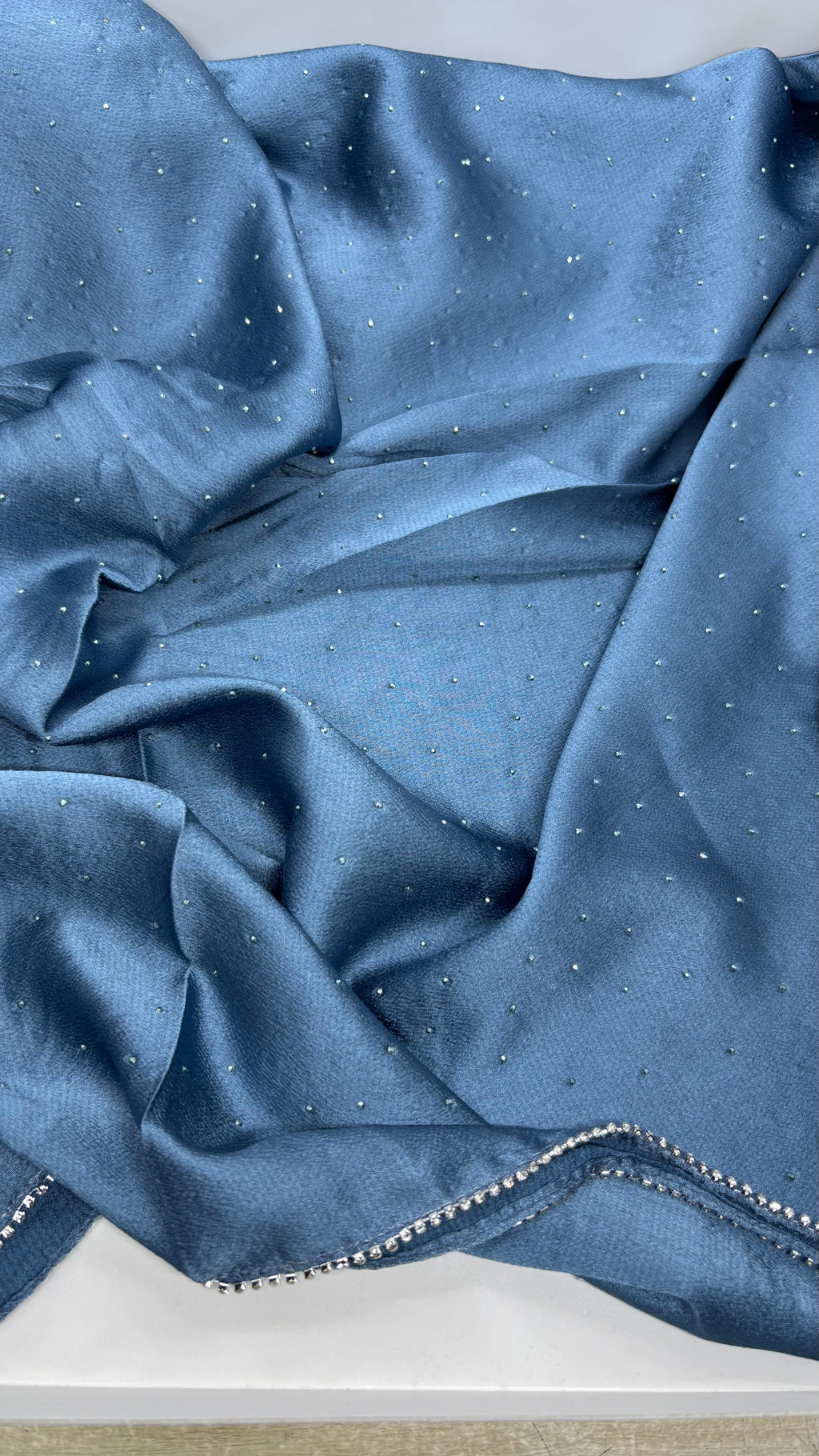Rhinestone Satin Party Wear Hijabs
