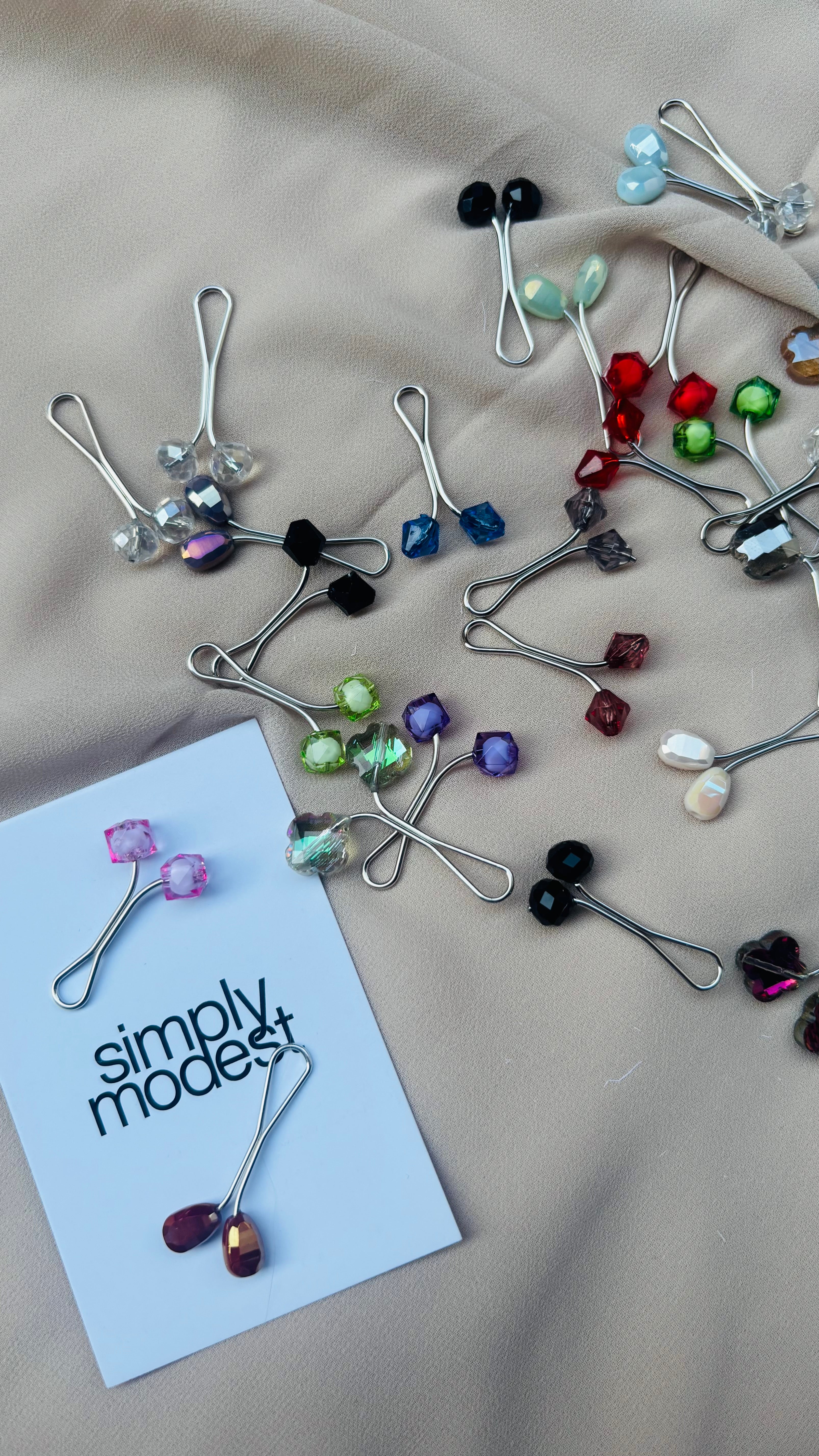 Crystal Loop Pins