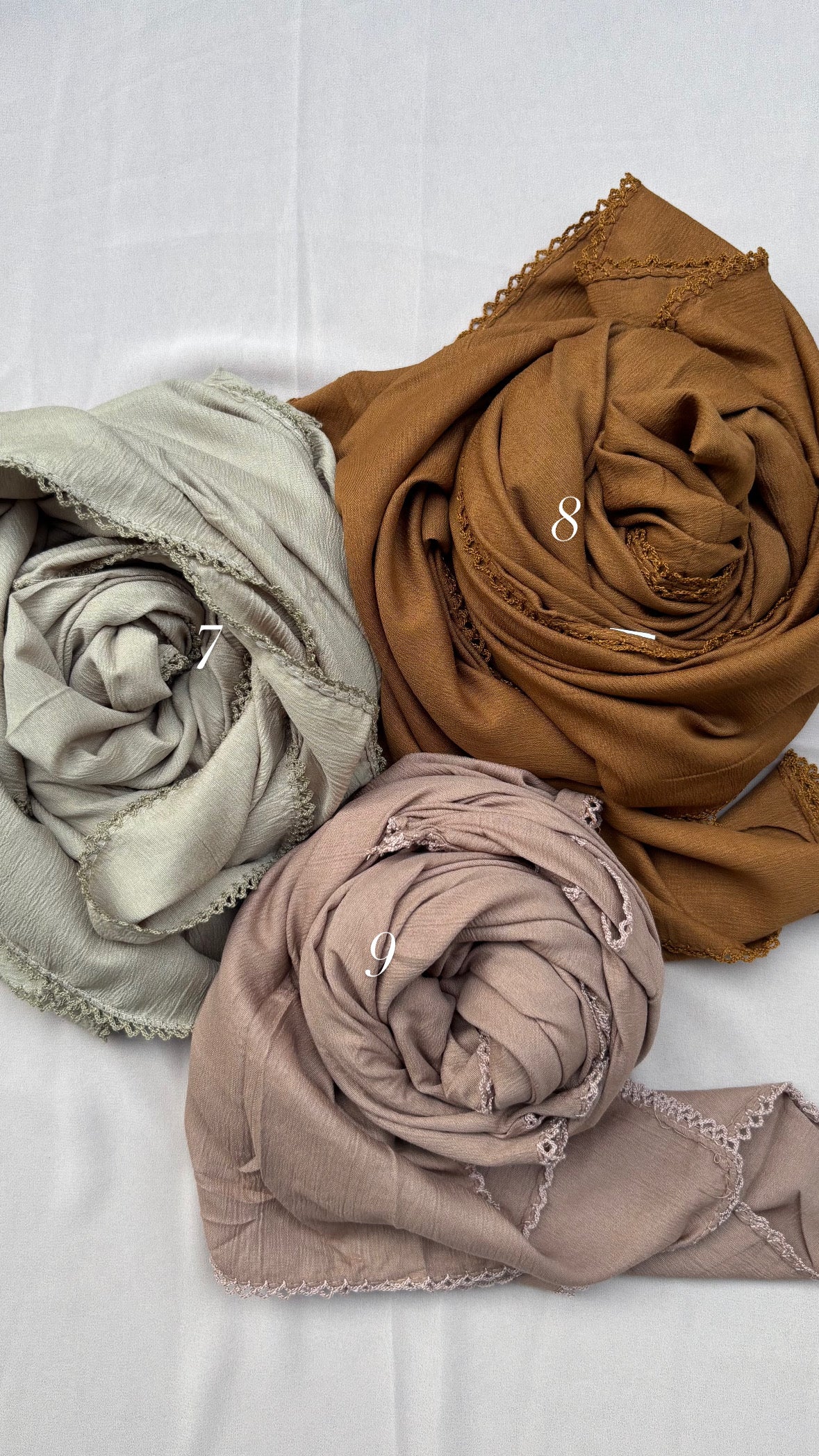 Cotton Hijab With laces