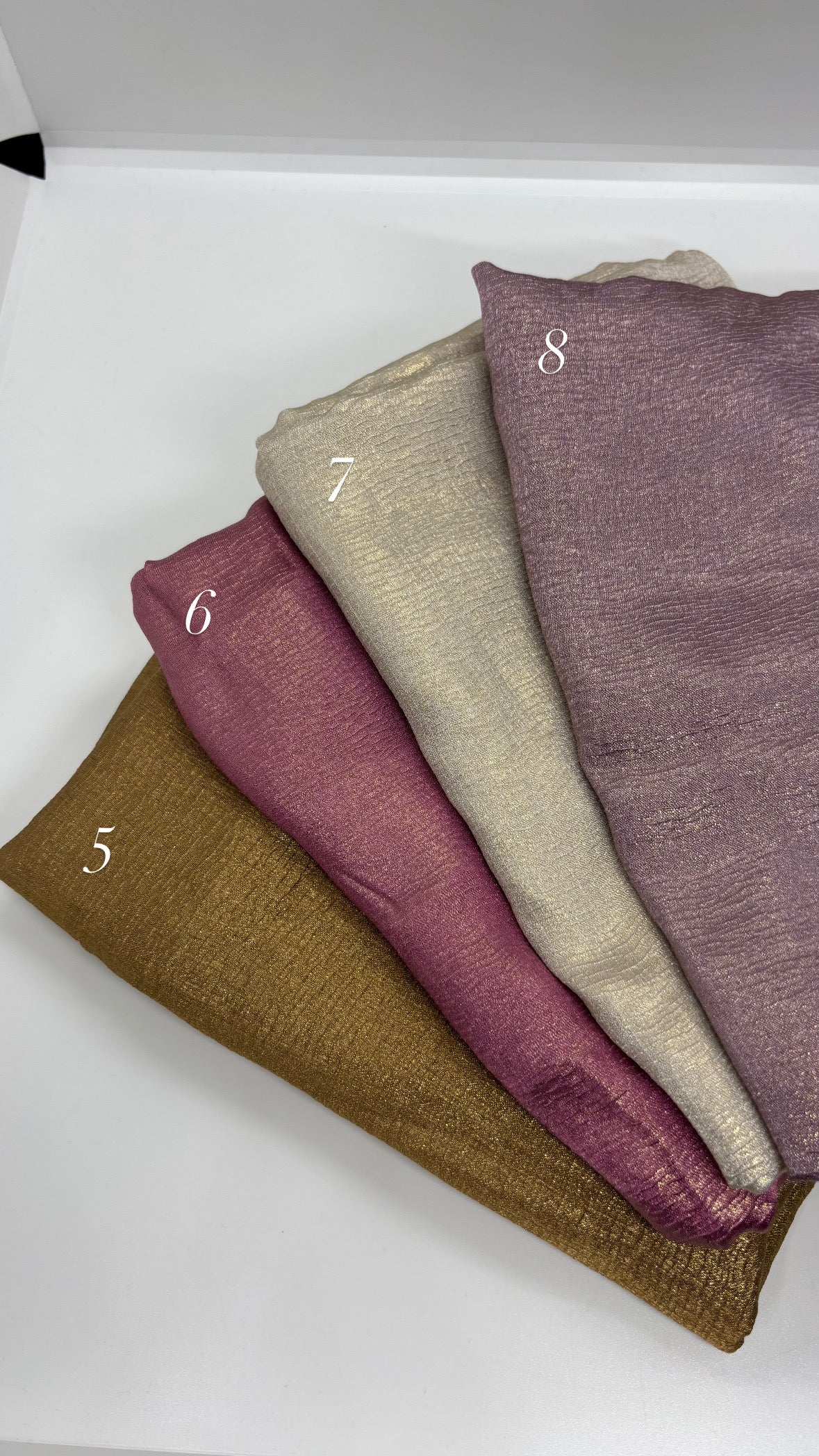 Cotton Shimmer Hijabs - Non Slippery, Premium quality
