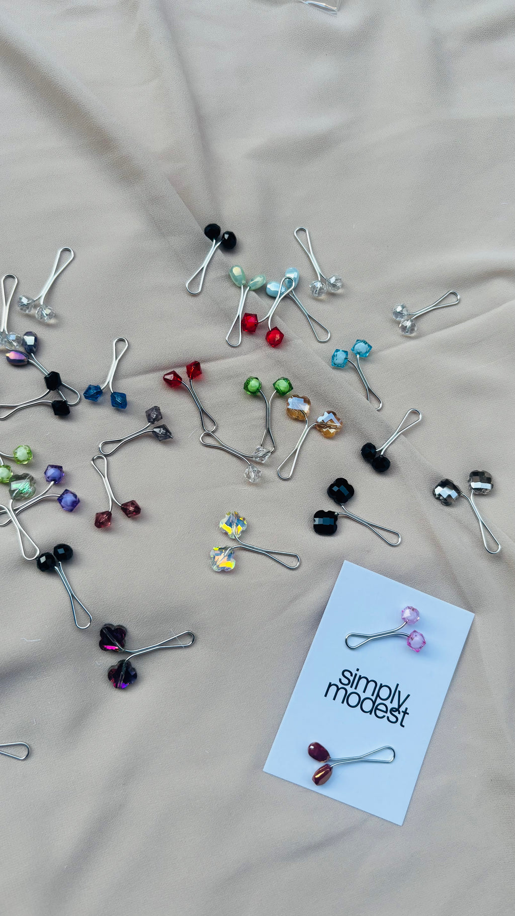 Crystal Loop Pins