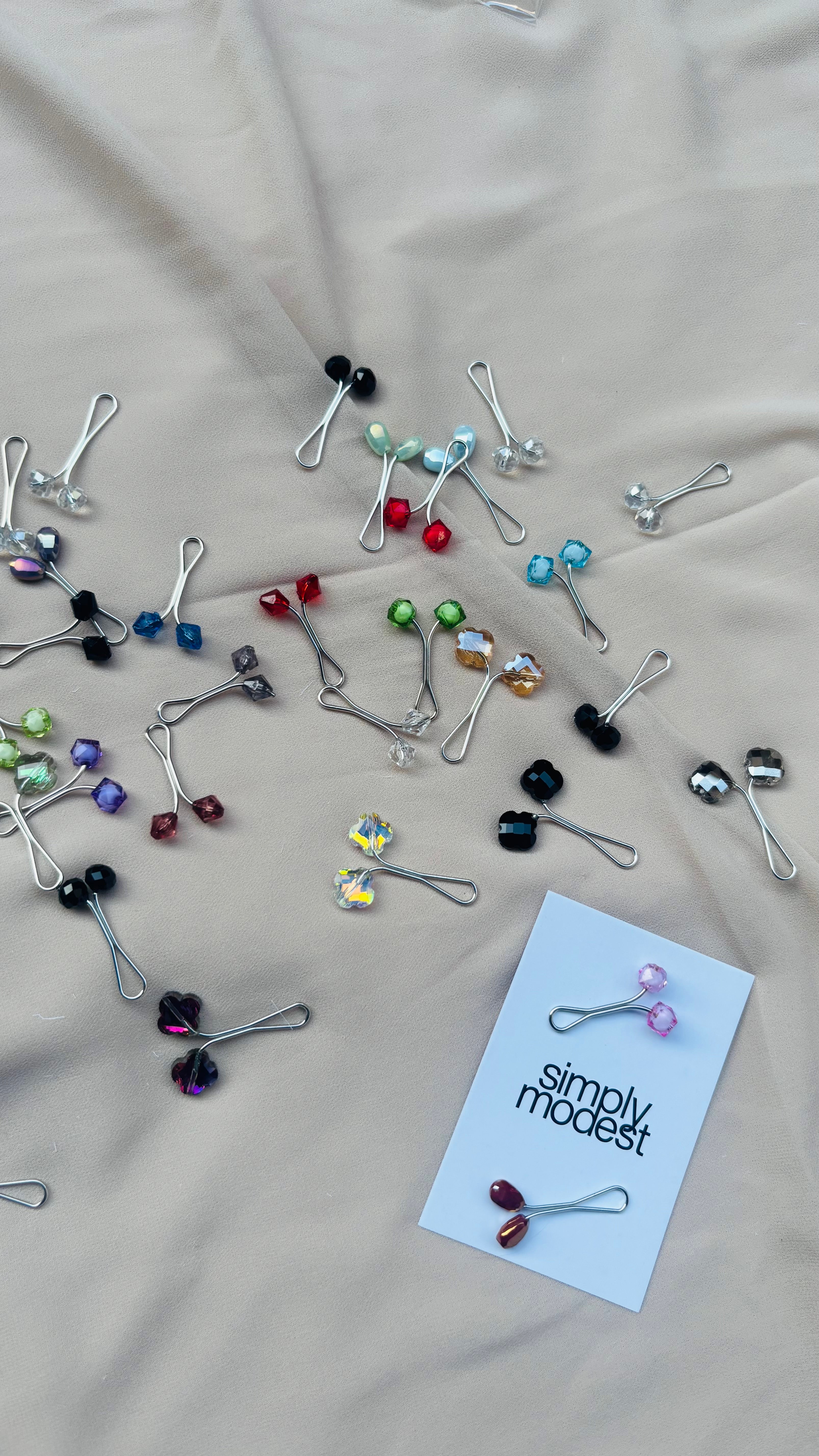 Crystal Loop Pins