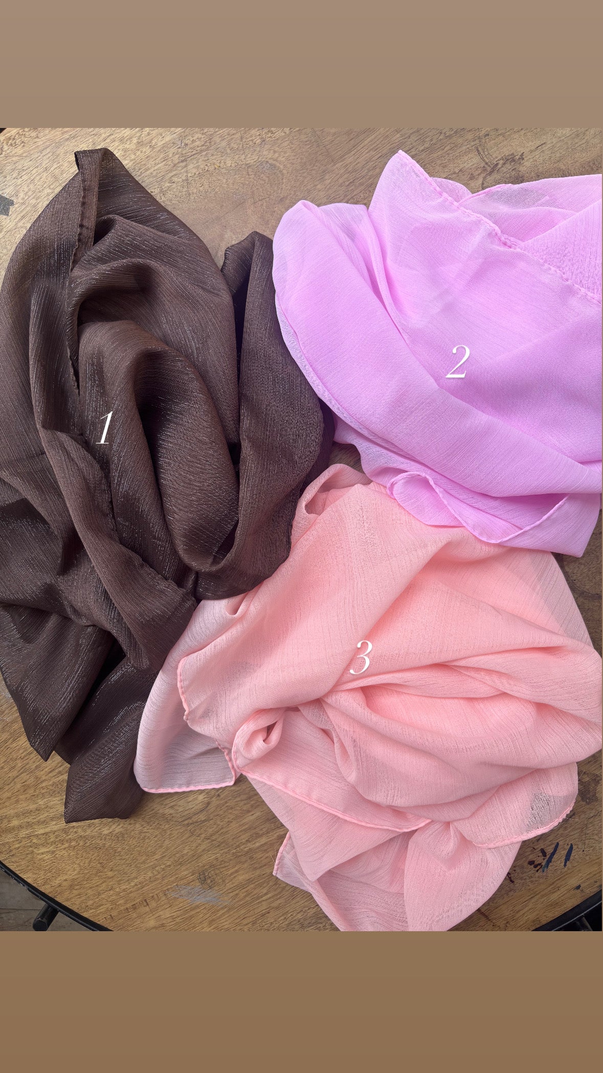 Shimmer gorgette Hijabs
