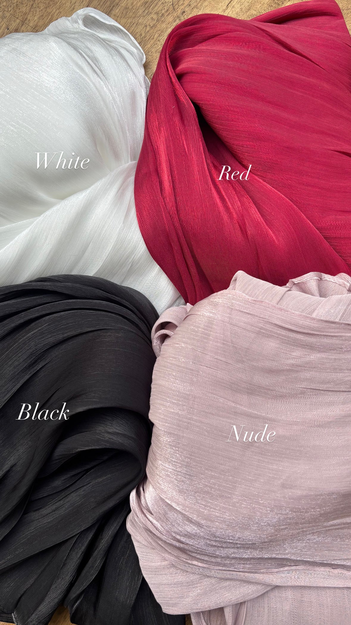 Premium Organza Hijabs chart B
