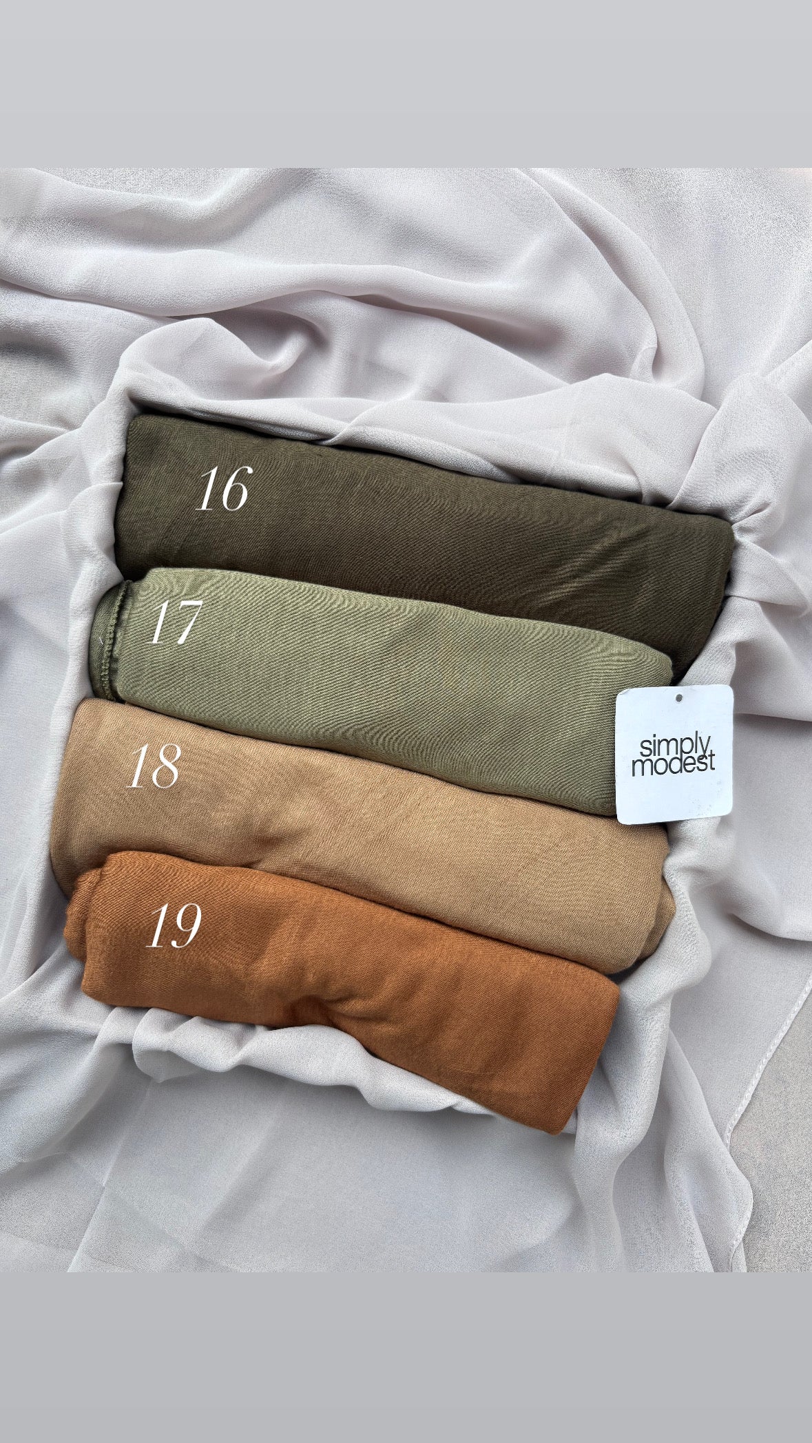 Bamboo jersey Hijabs - Hiba Brand, Premium Quality