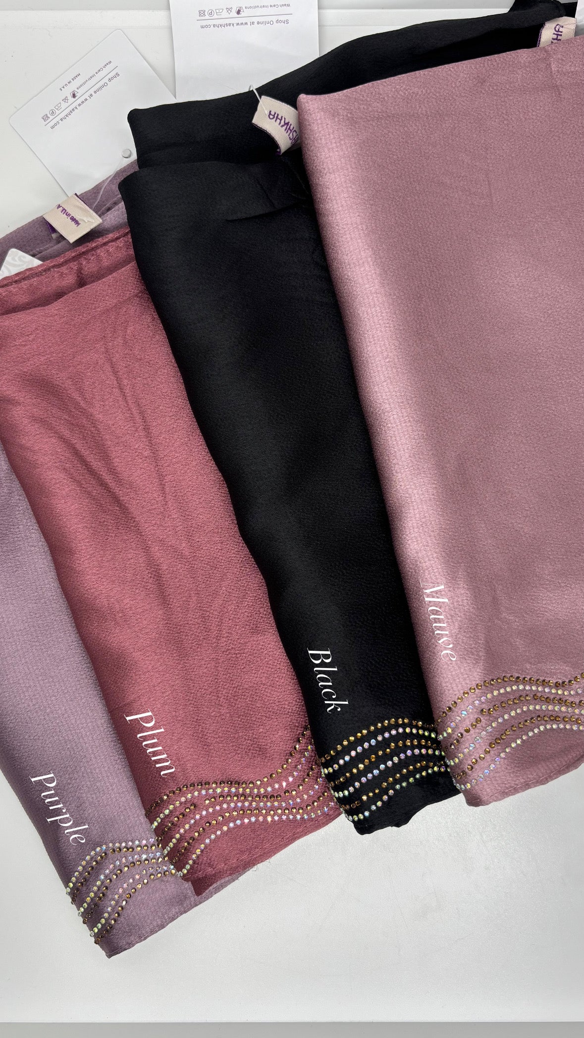 Bubble Satin Stone Lace Hijabs