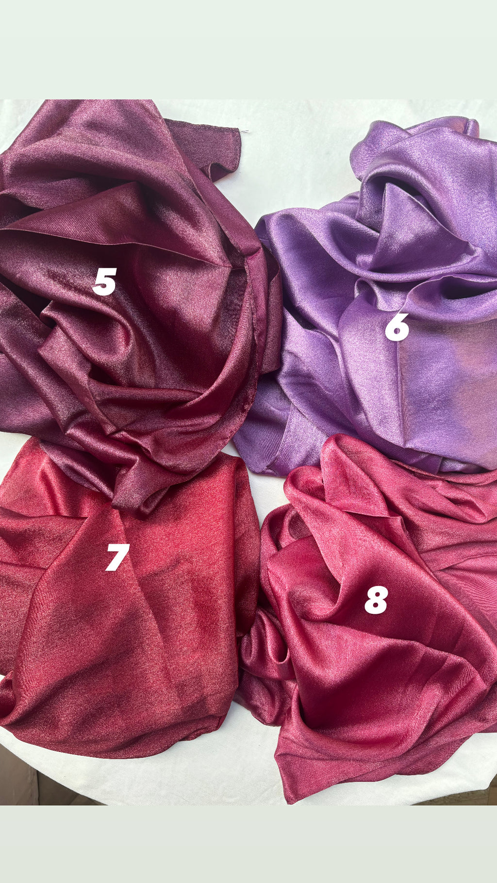Premium quality Shimmer Satin hijab, Made in turkey