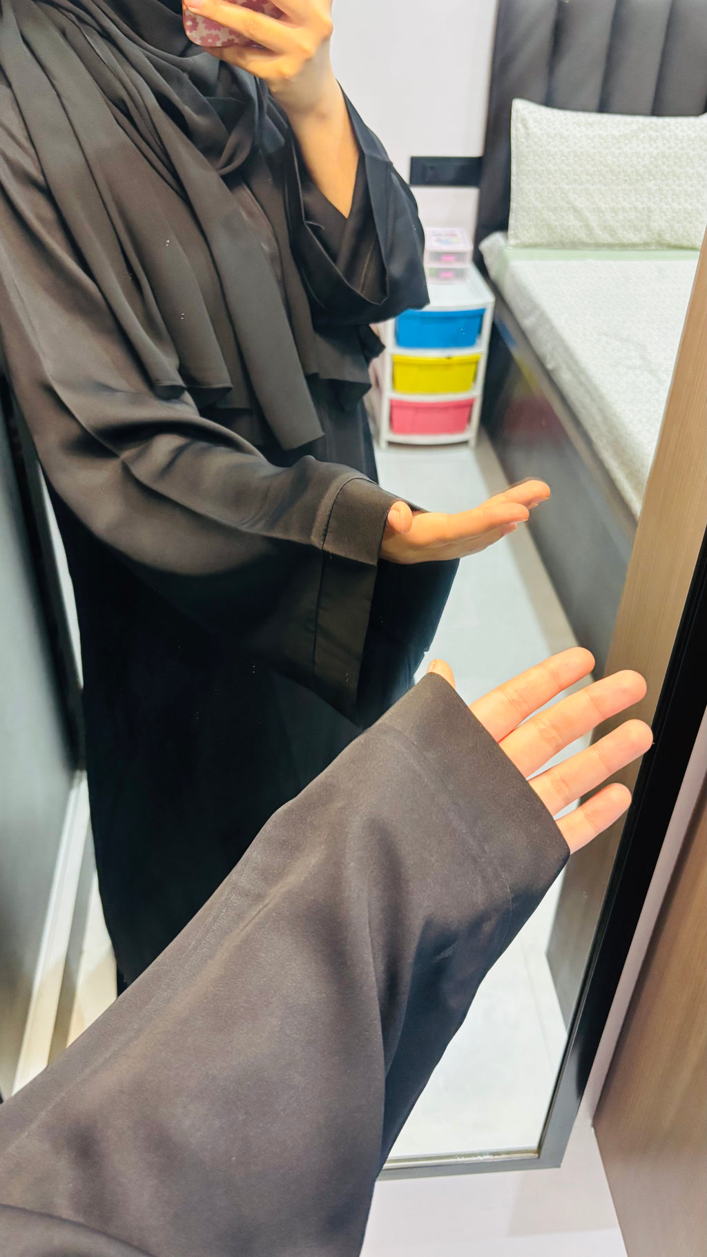 Imported Nida Basic Abaya - Front Closed