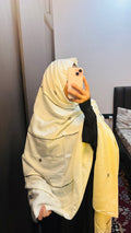 Minimal off white designer dupatta