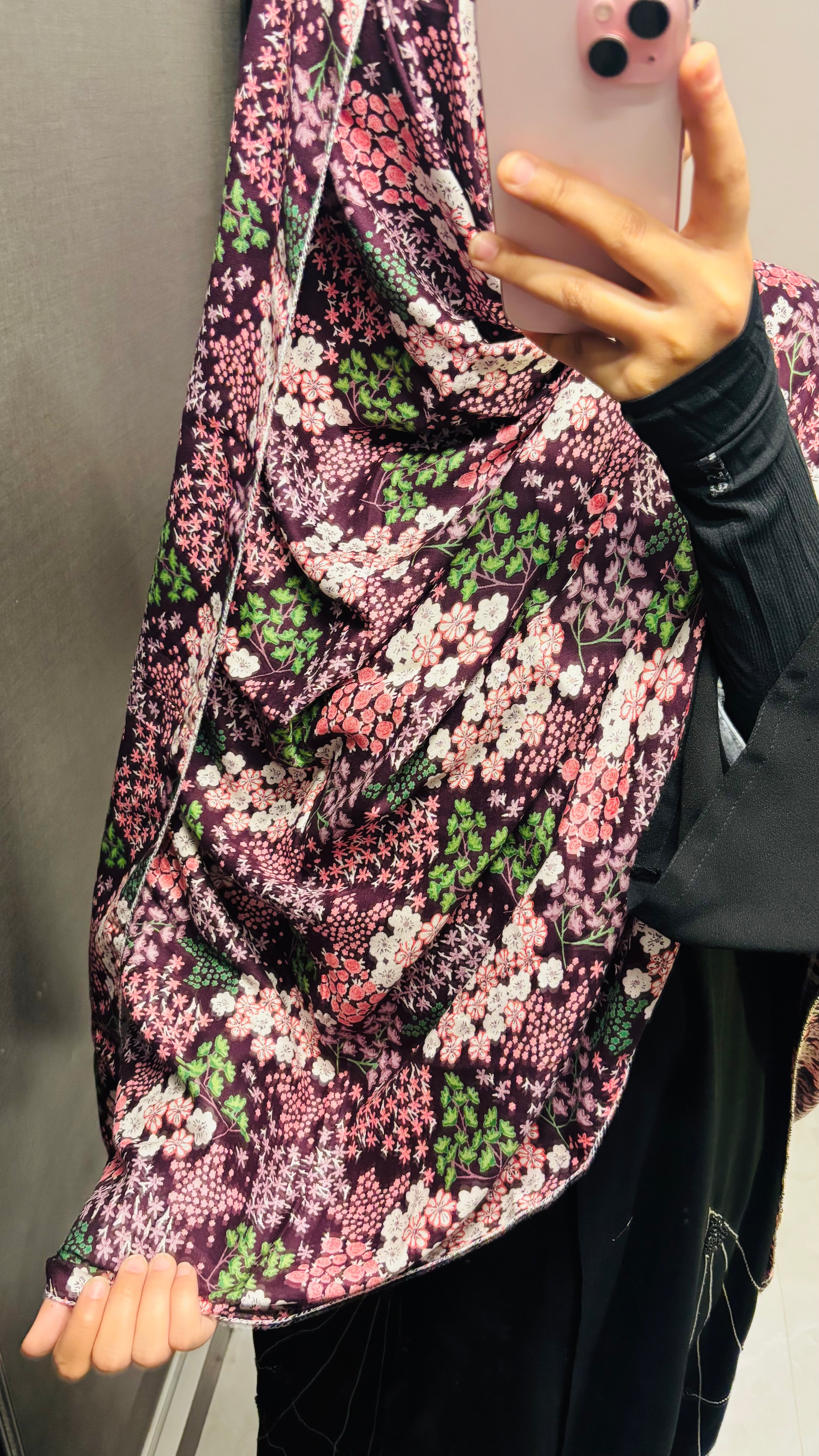 Beautiful Floral Printed Rayon dupatta