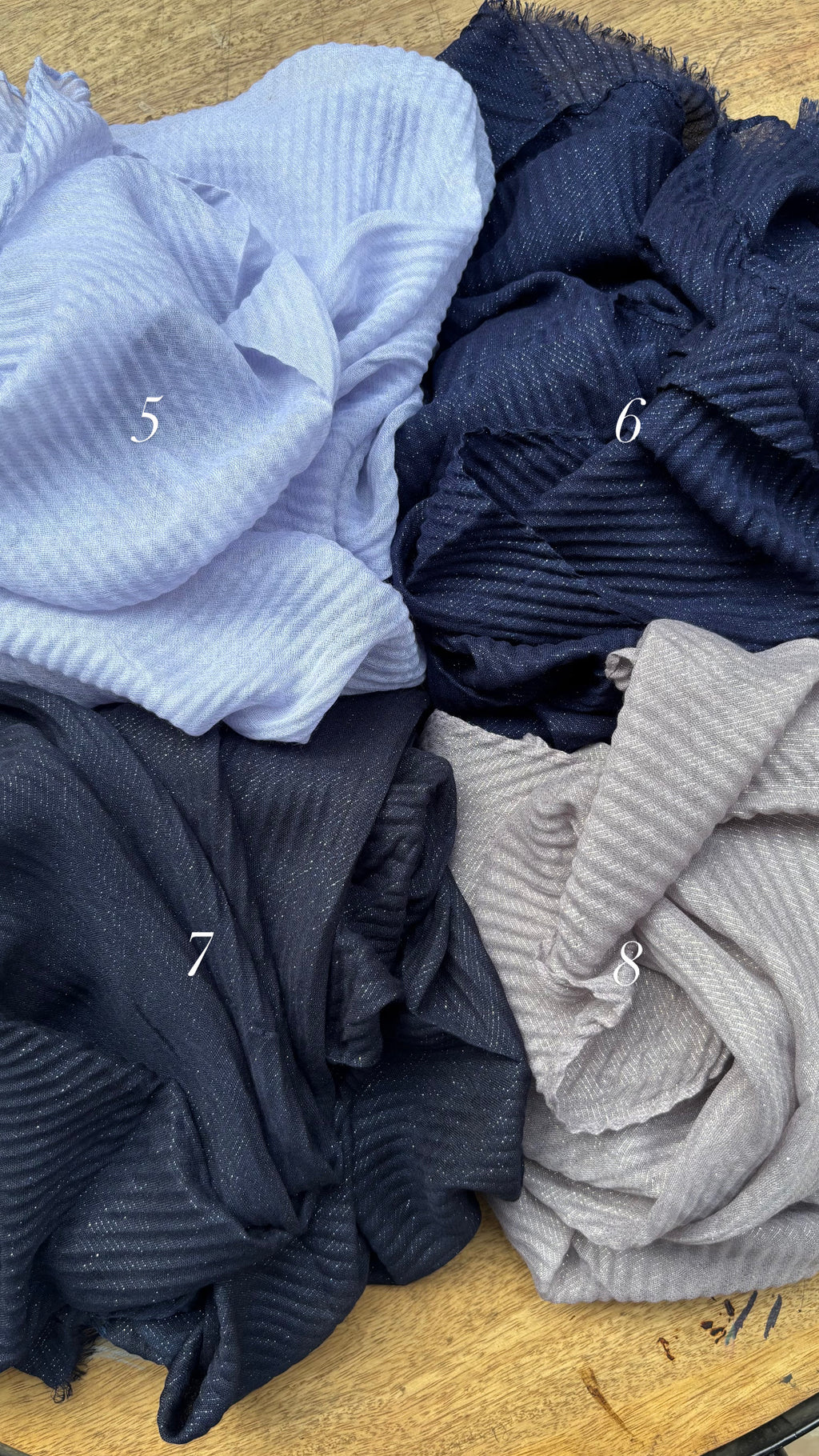Cotton Crinkle with Shimmer Hijabs