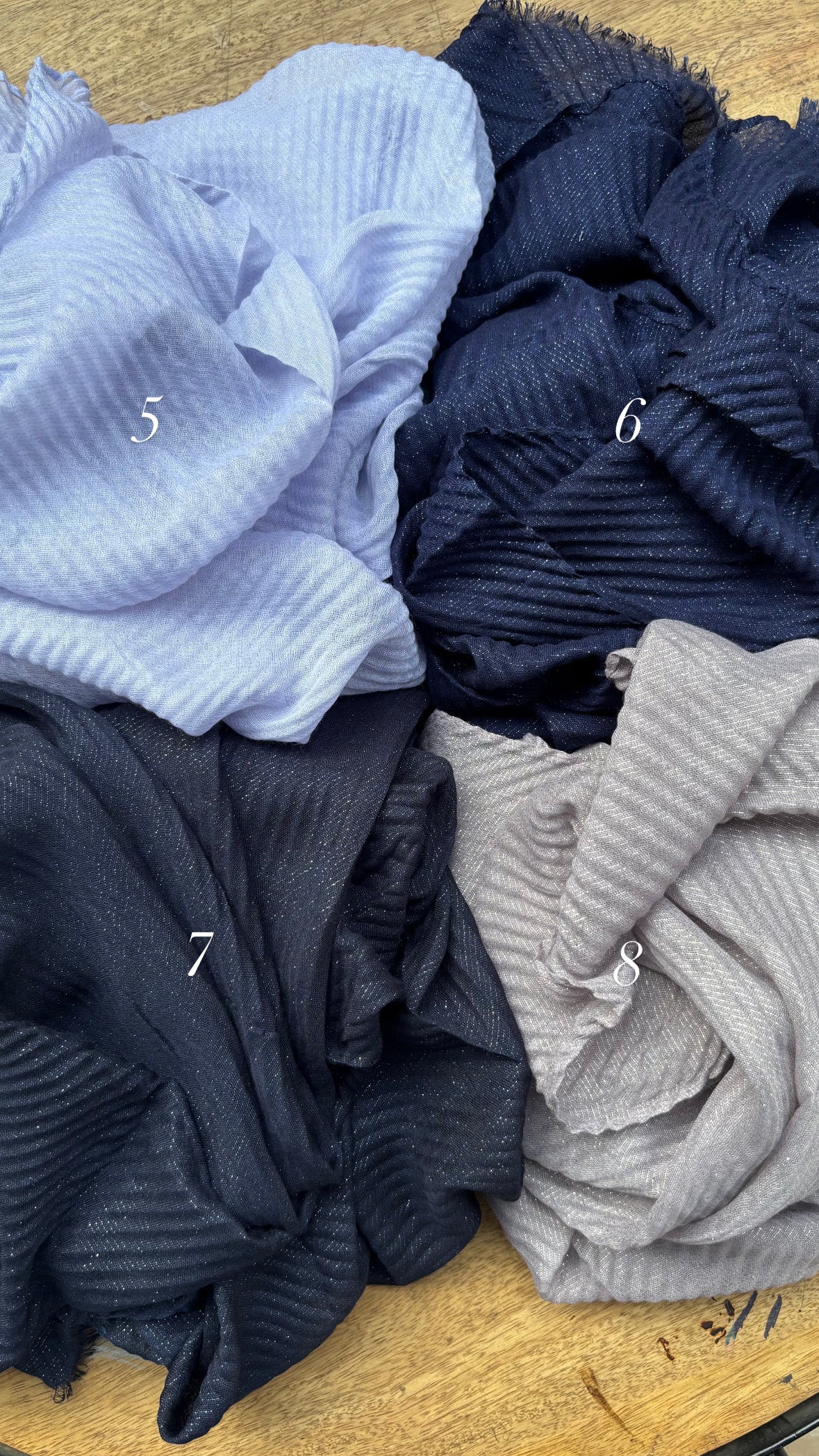 Cotton Crinkle with Shimmer Hijabs