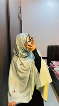 Beautiful Hand Work   Light Green colour dupatta
