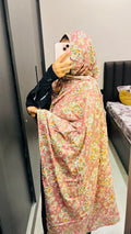 Beautiful Pink floral Namaz Dupatta
