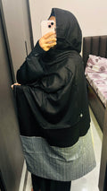 Black & grey Embroidered Designer Dupatta