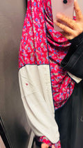 Maroon & White Rayon Designer Embroidered Dupatta