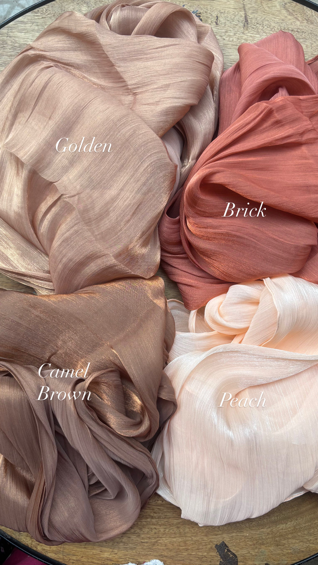 Premium Organza Hijabs chart B