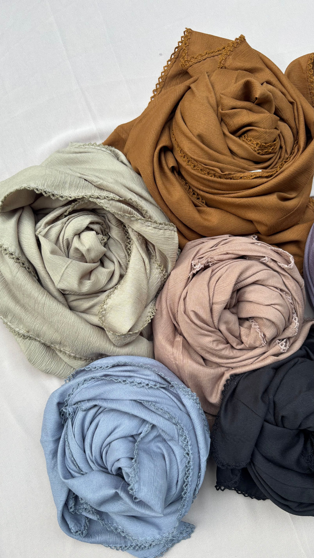 Cotton Hijab With laces