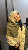 Green & Beige Designer Embroidered Dupatta