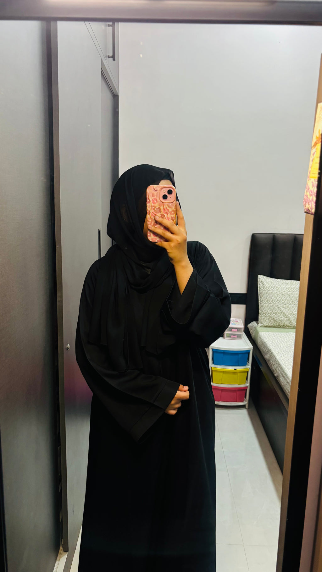 Imported Nida Basic Abaya - Front Closed
