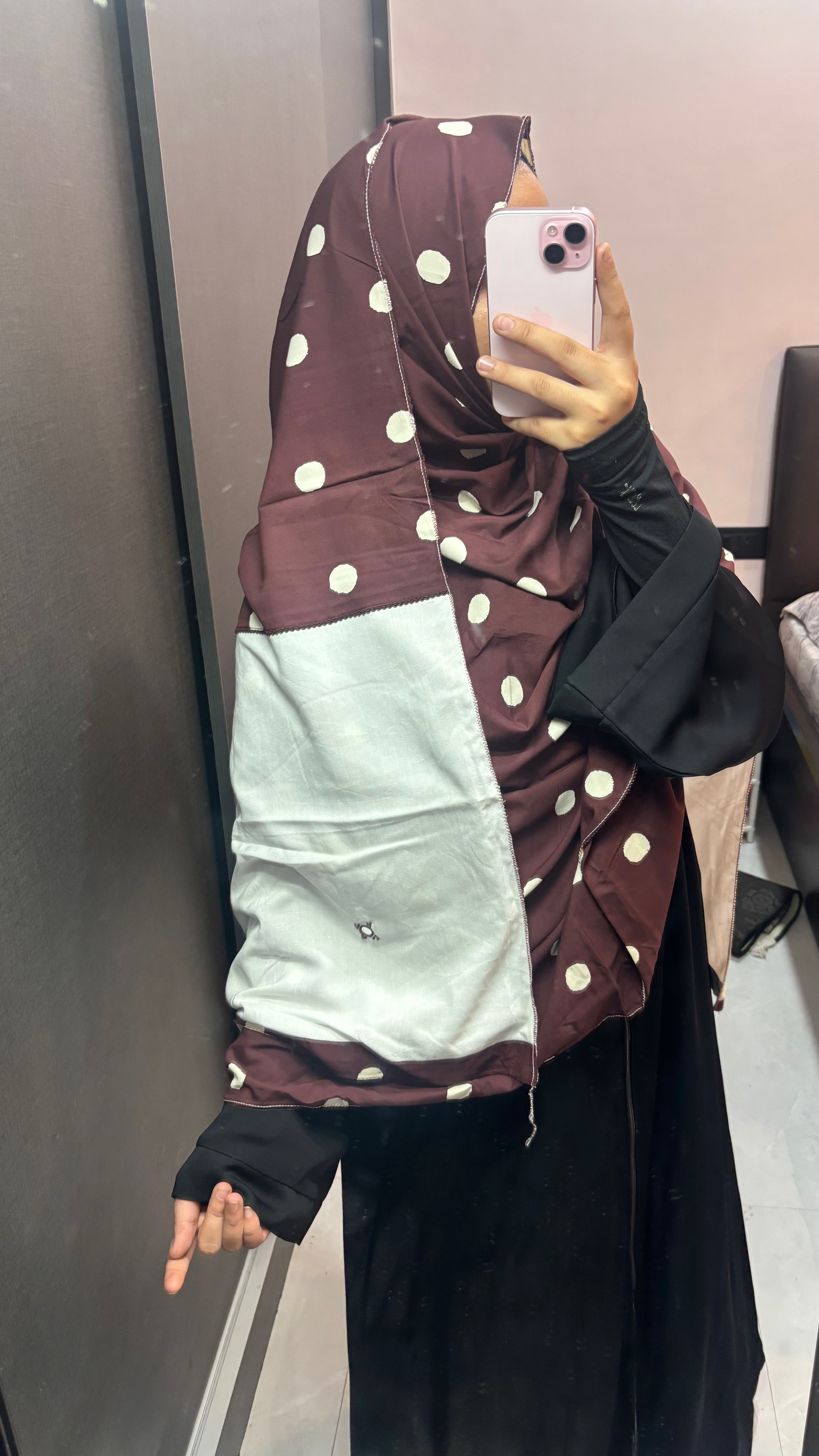 Brown & White Rayon Designer Embroidered Dupatta