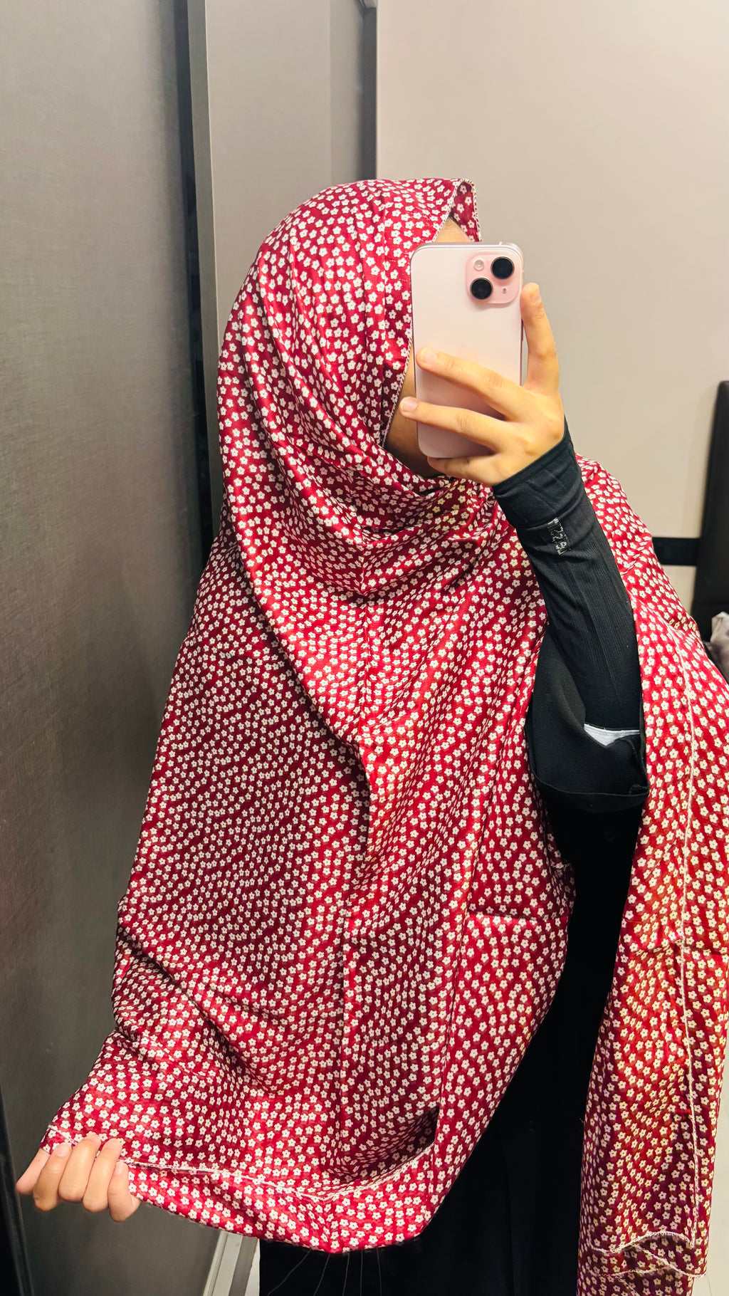 Minimal Print Beautiful Maroon Printed Rayon Dupatta