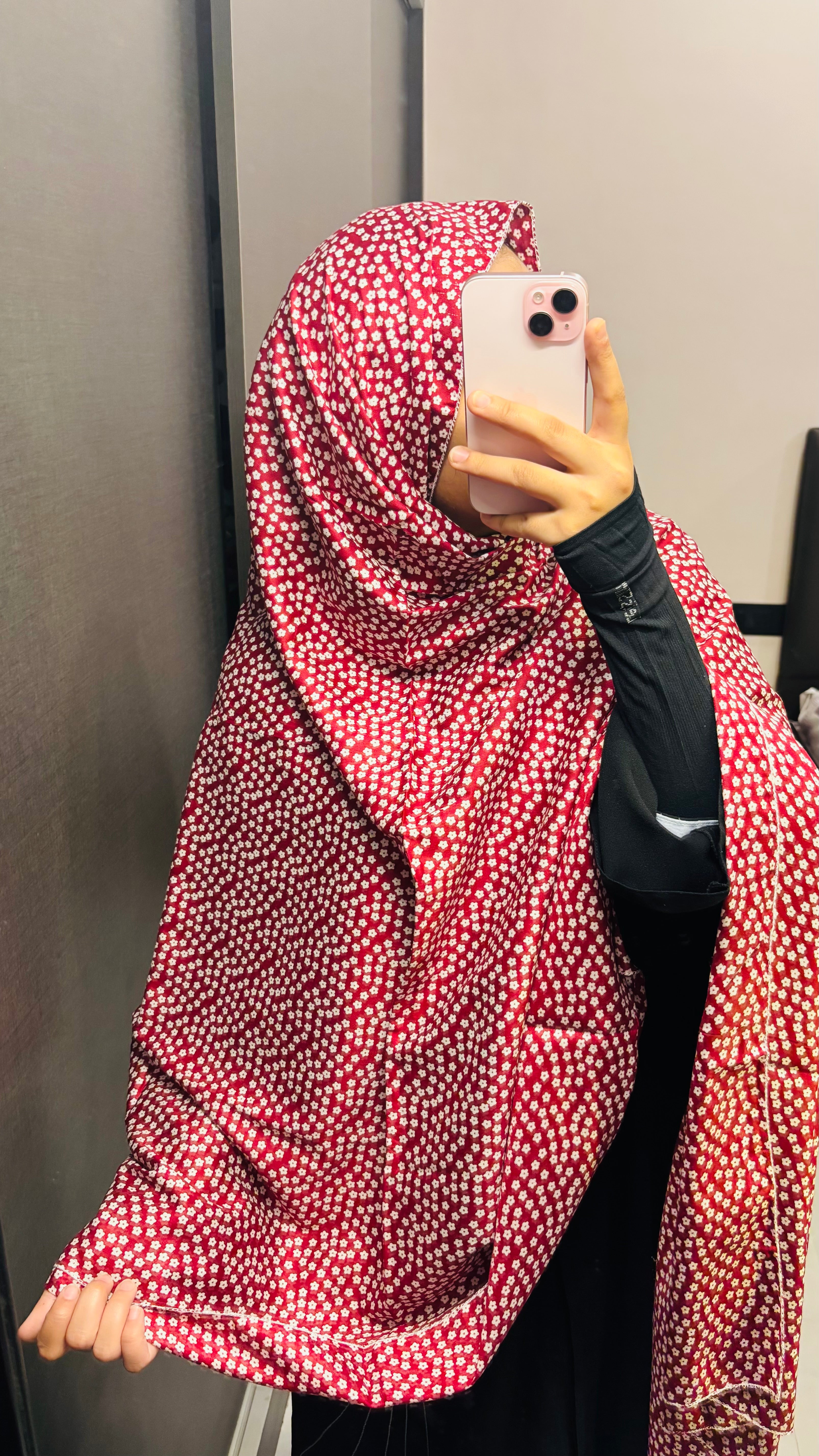 Minimal Print Beautiful Maroon Printed Rayon Dupatta