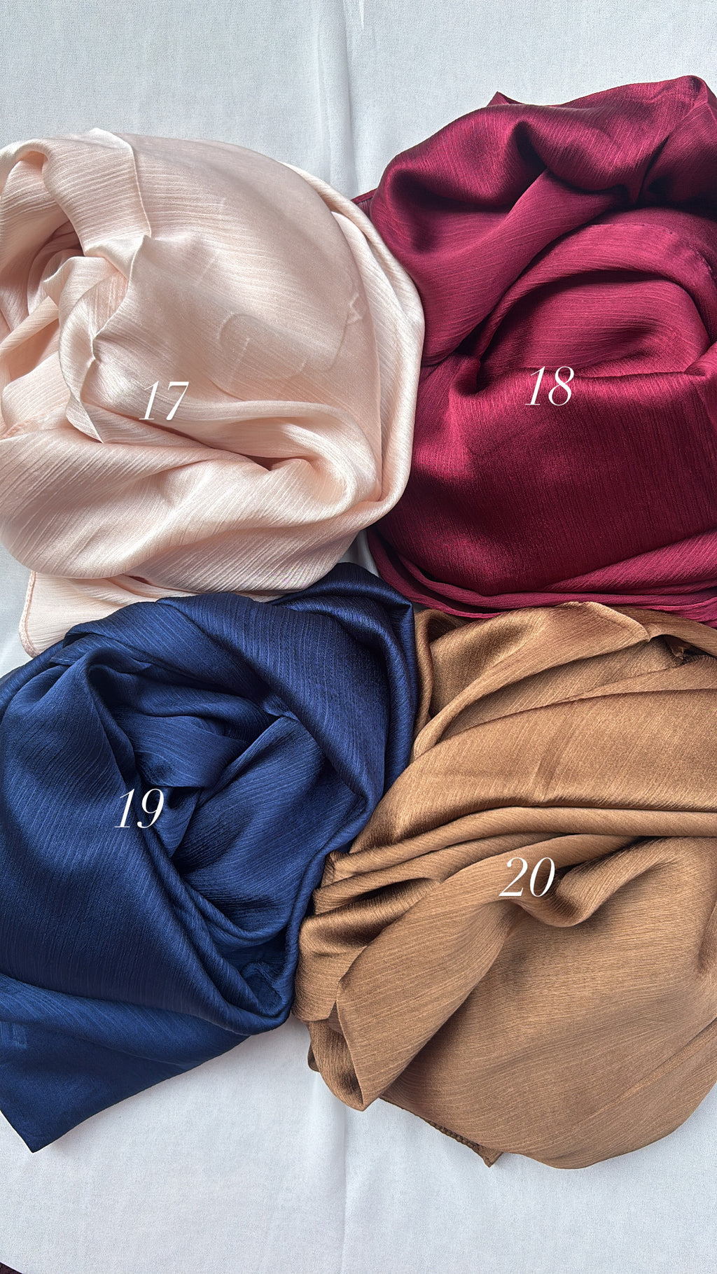 Muna Satin Hijabs - Premium quality - Made in UAE