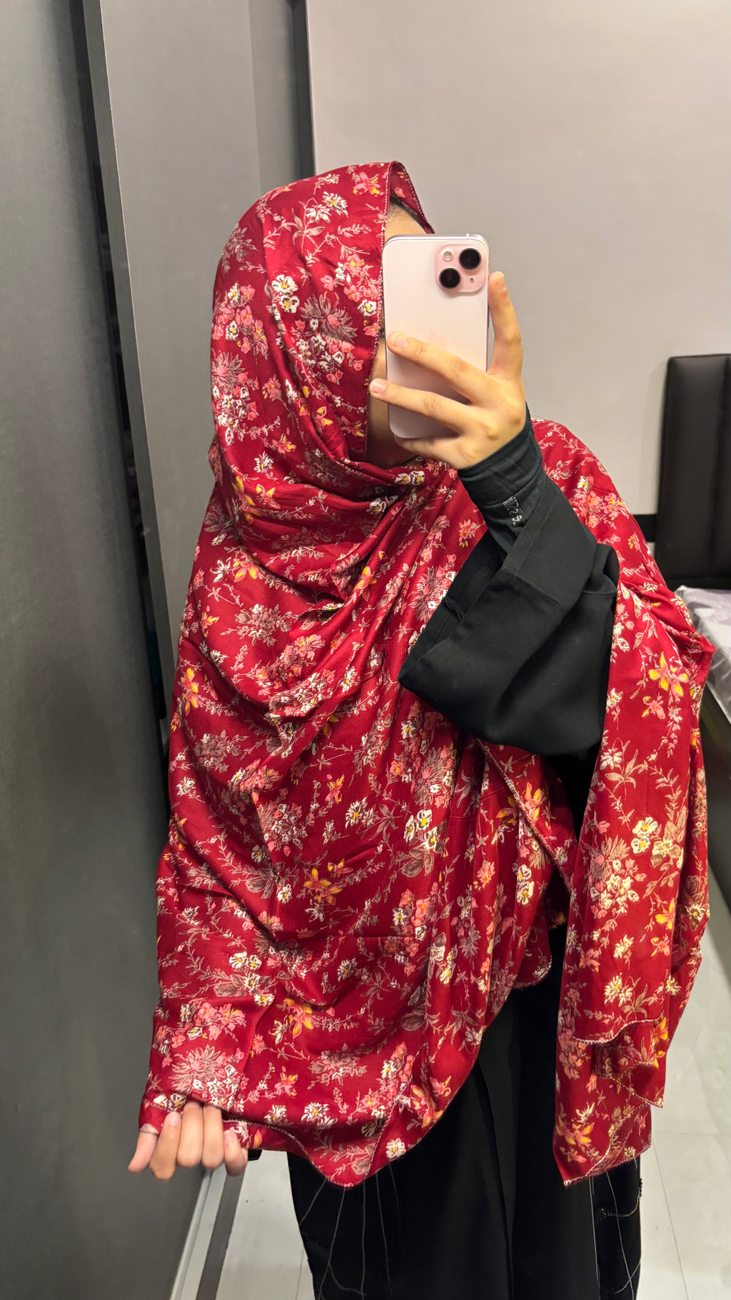 Printed Soft Rayon Maroon Dupatta