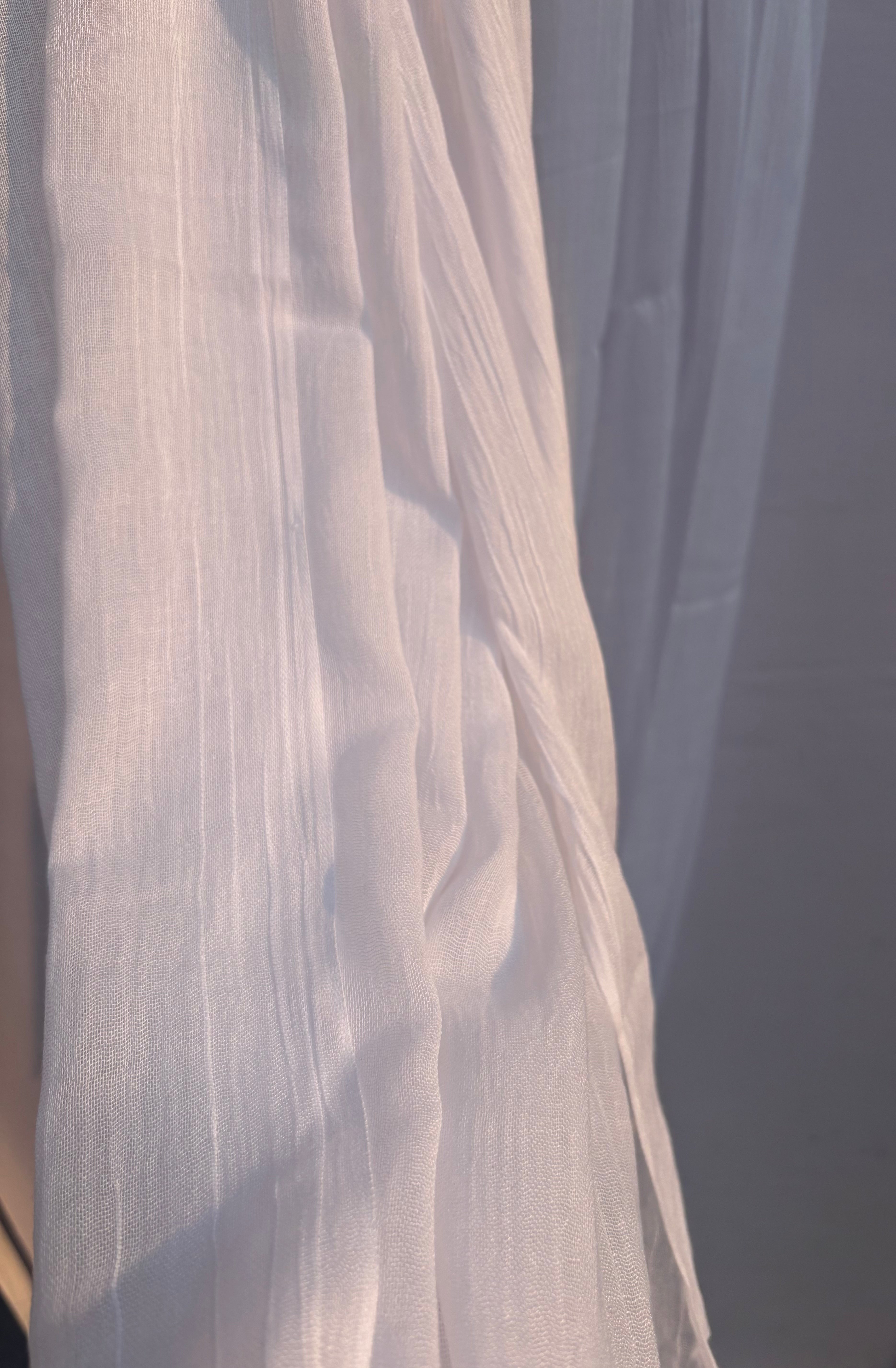 Modal Cotton Hijab - White