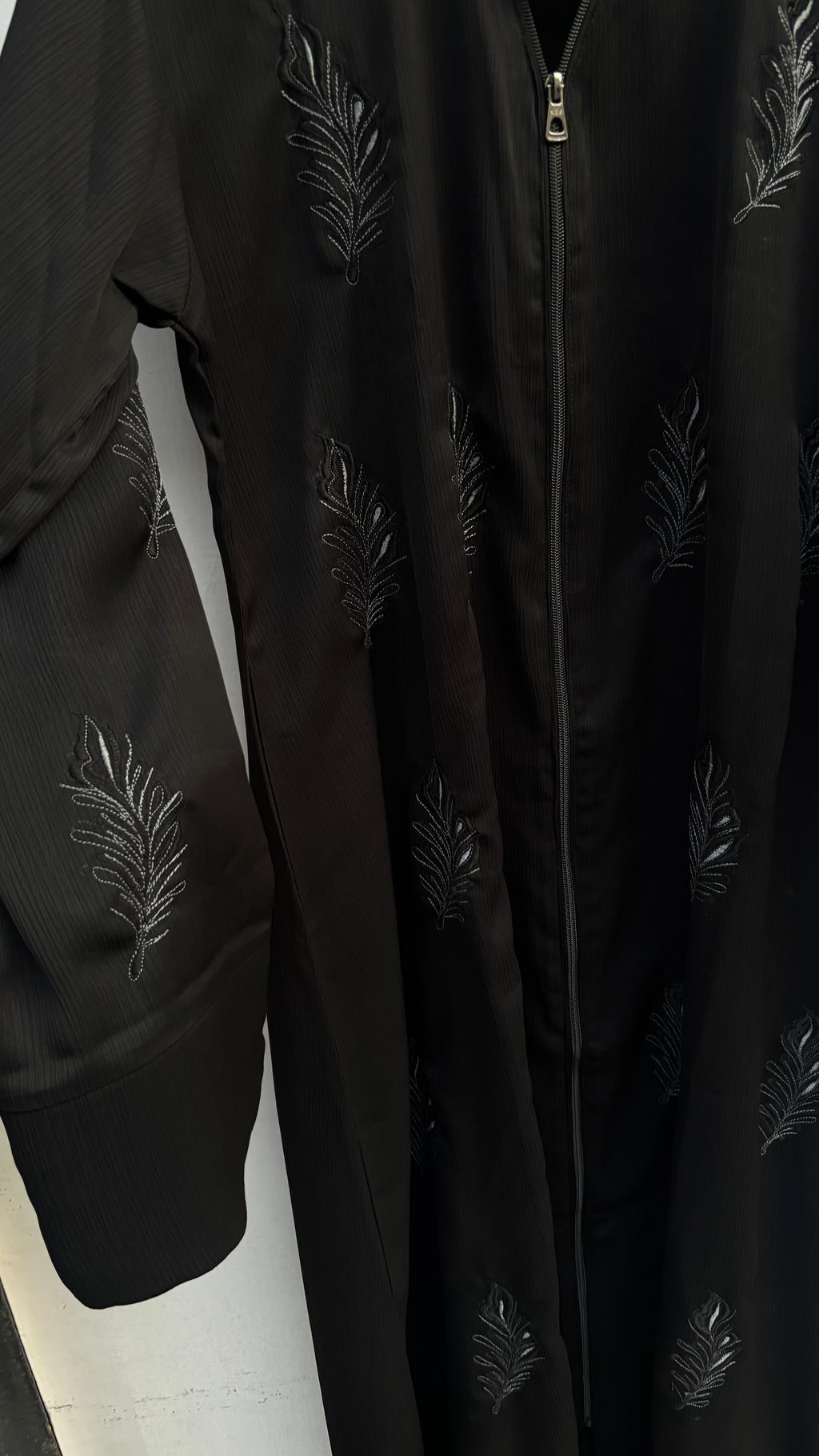 Black Beautiful Embroidered PartyWear Abaya