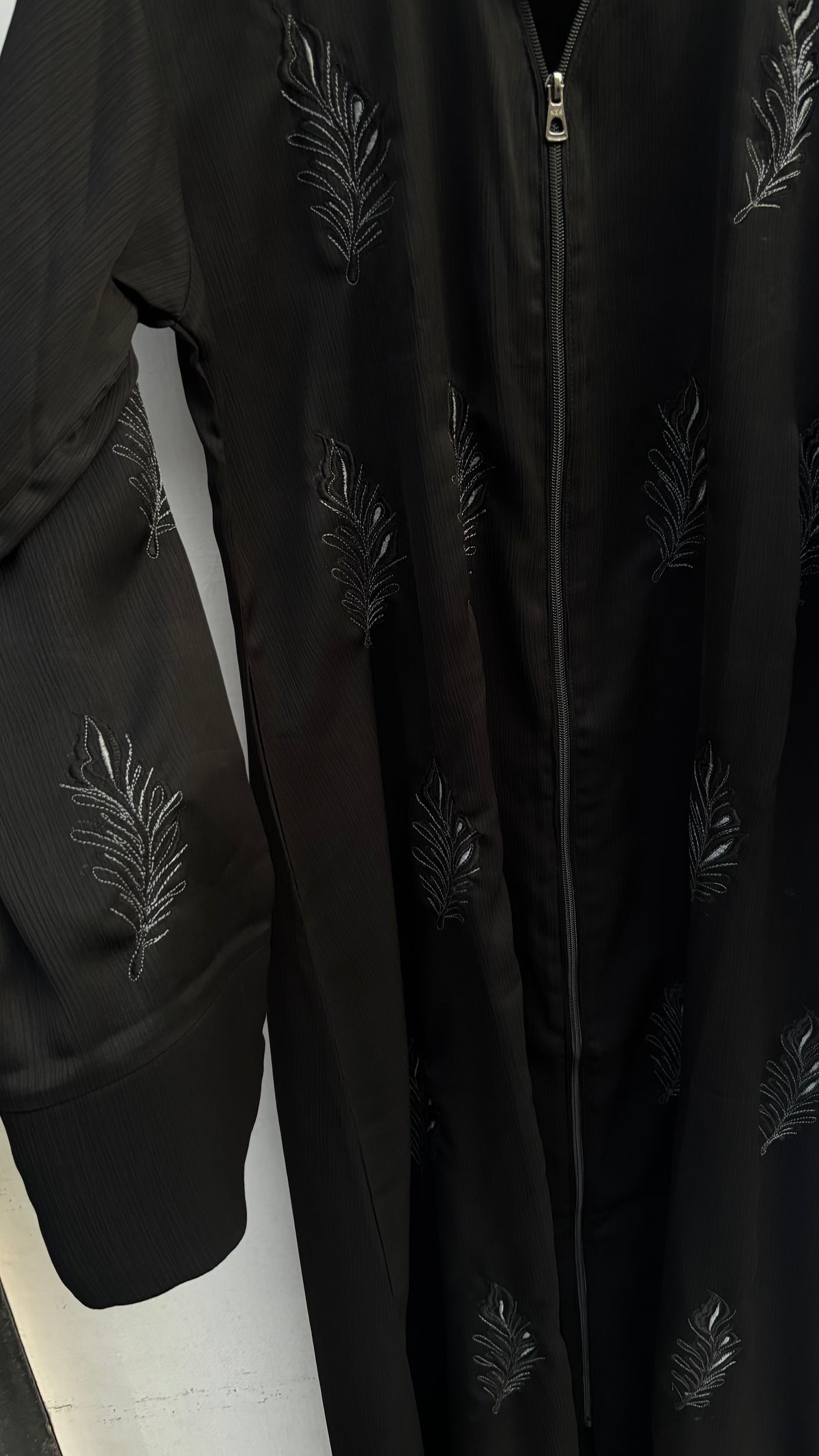 Black Beautiful Embroidered PartyWear Abaya