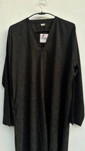 Printed Black Basic Abaya
