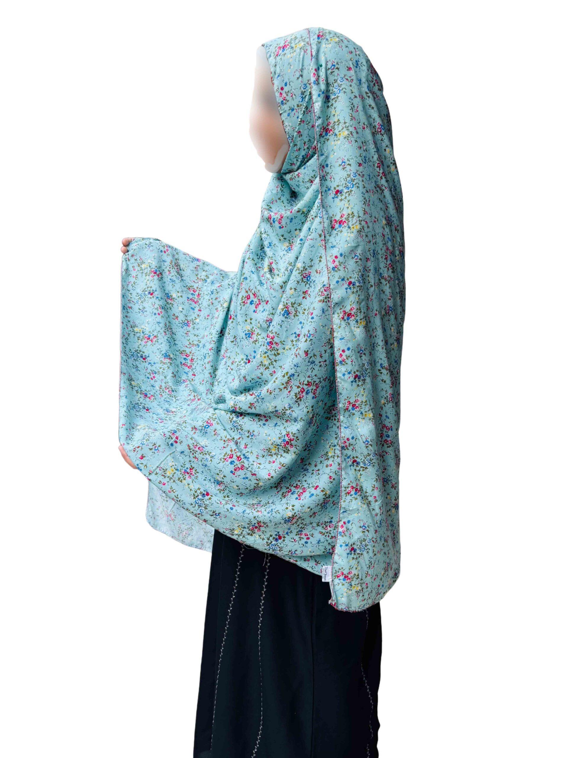 Printed dupatta - Minimal floral print