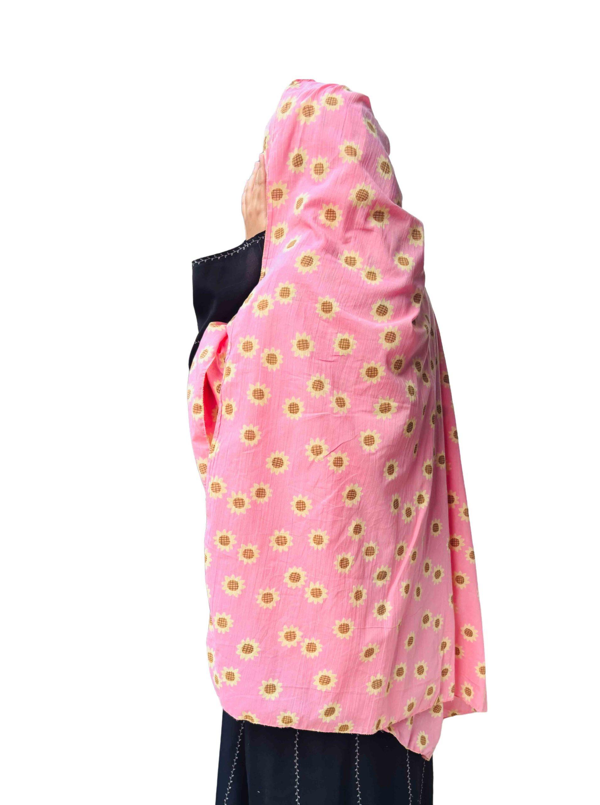 Cotton Dupatta – Pink