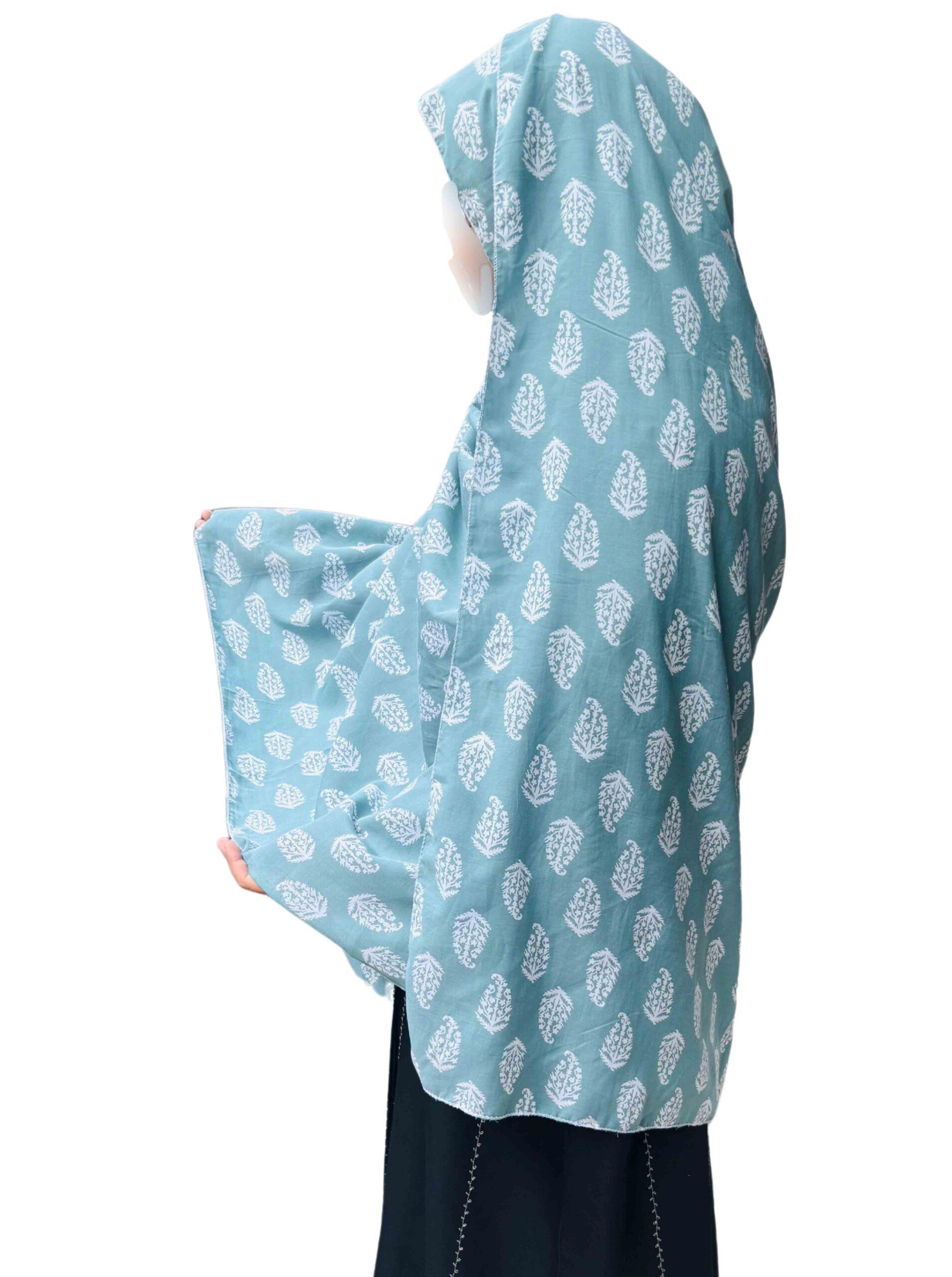 Printed green dupatta