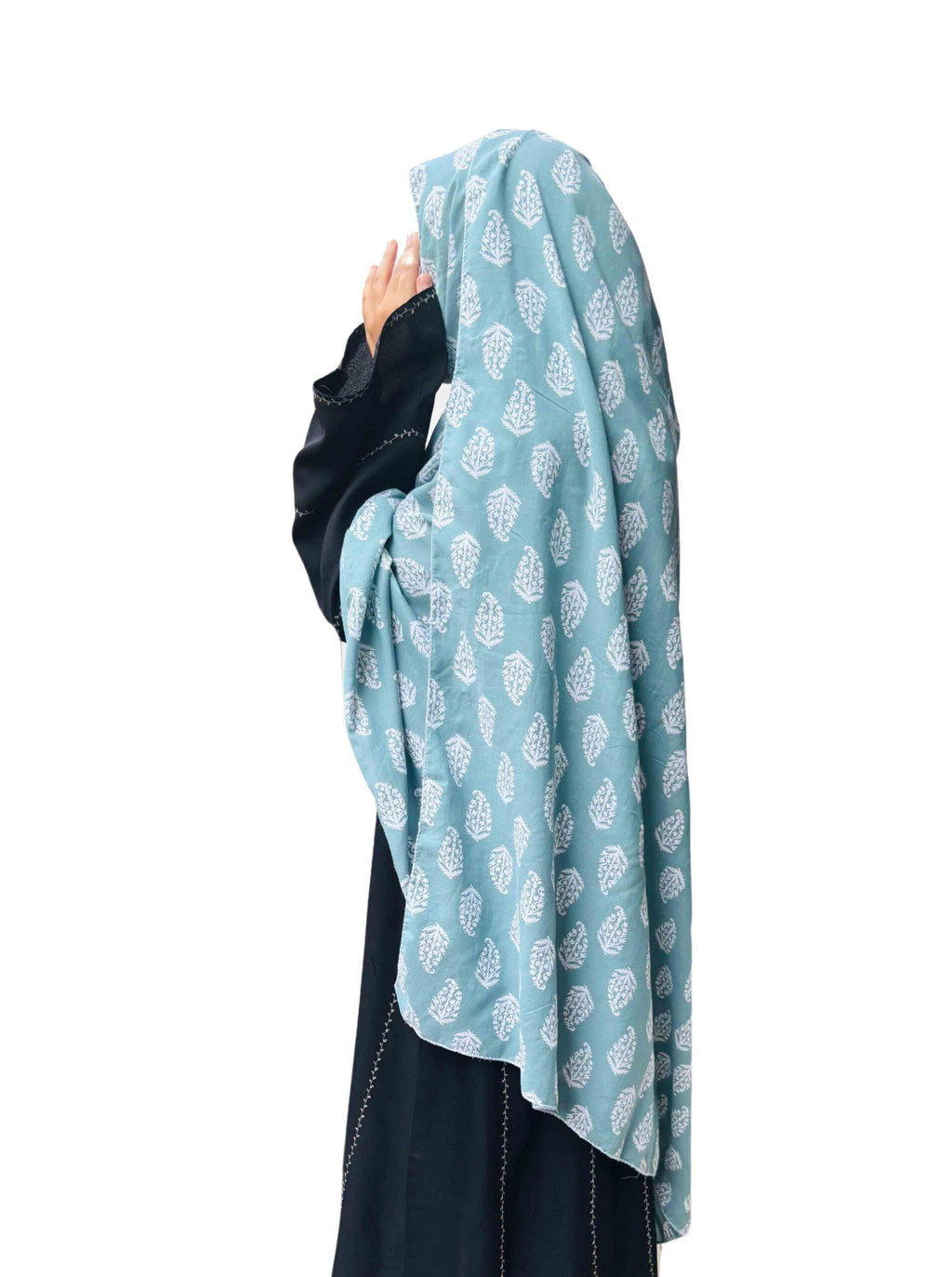 Printed green dupatta