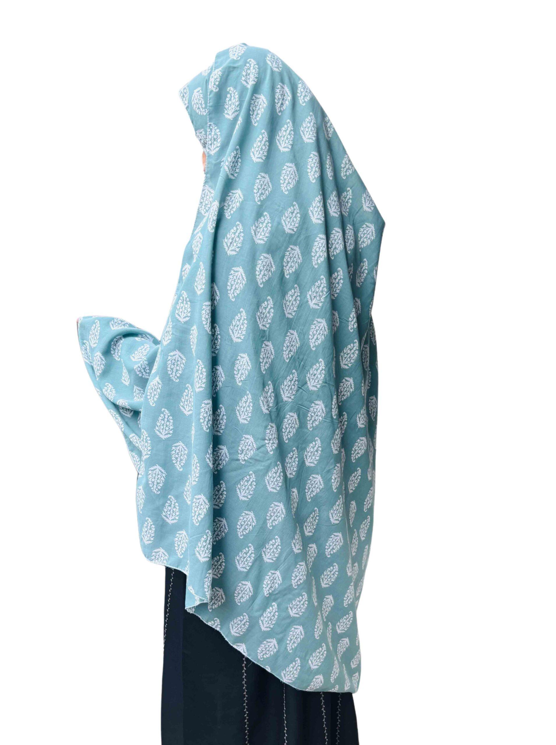 Printed green dupatta